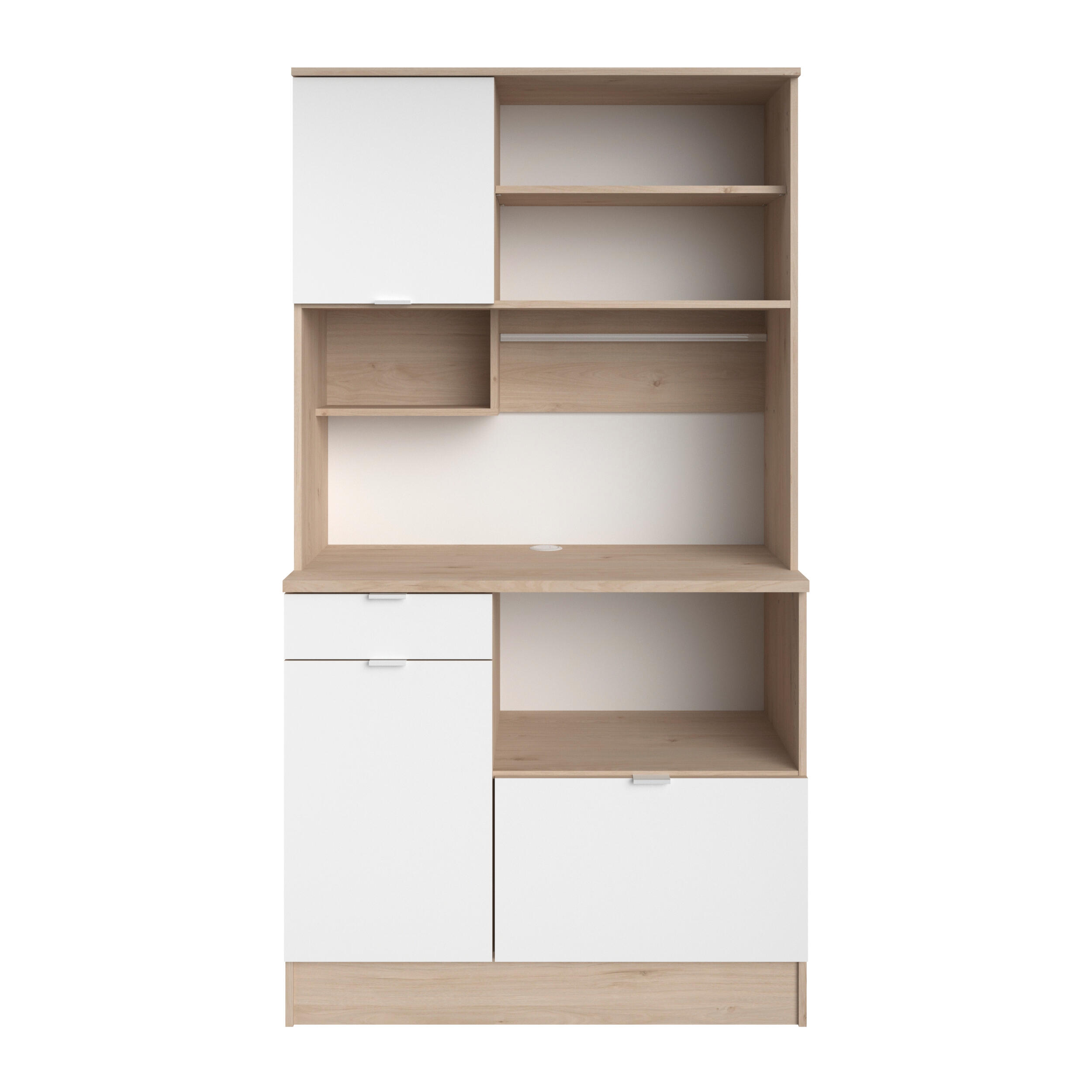 Alacena cocina socool Jackson blanco / roble 185.7 x 100.2 x 45.3cm - 2