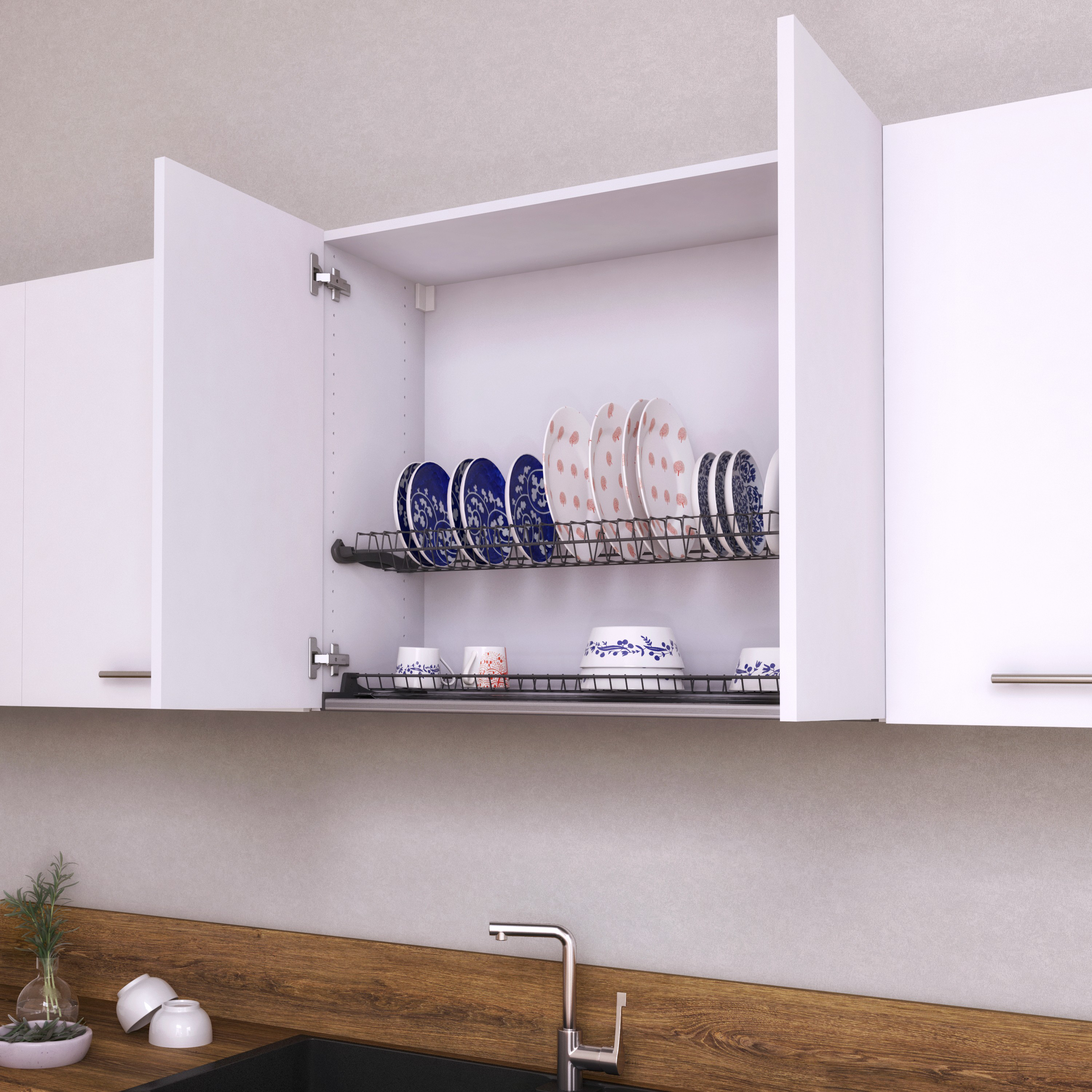 Escorredor para interior do móvel DELINIA CINZA ESCURO 90CM - 3