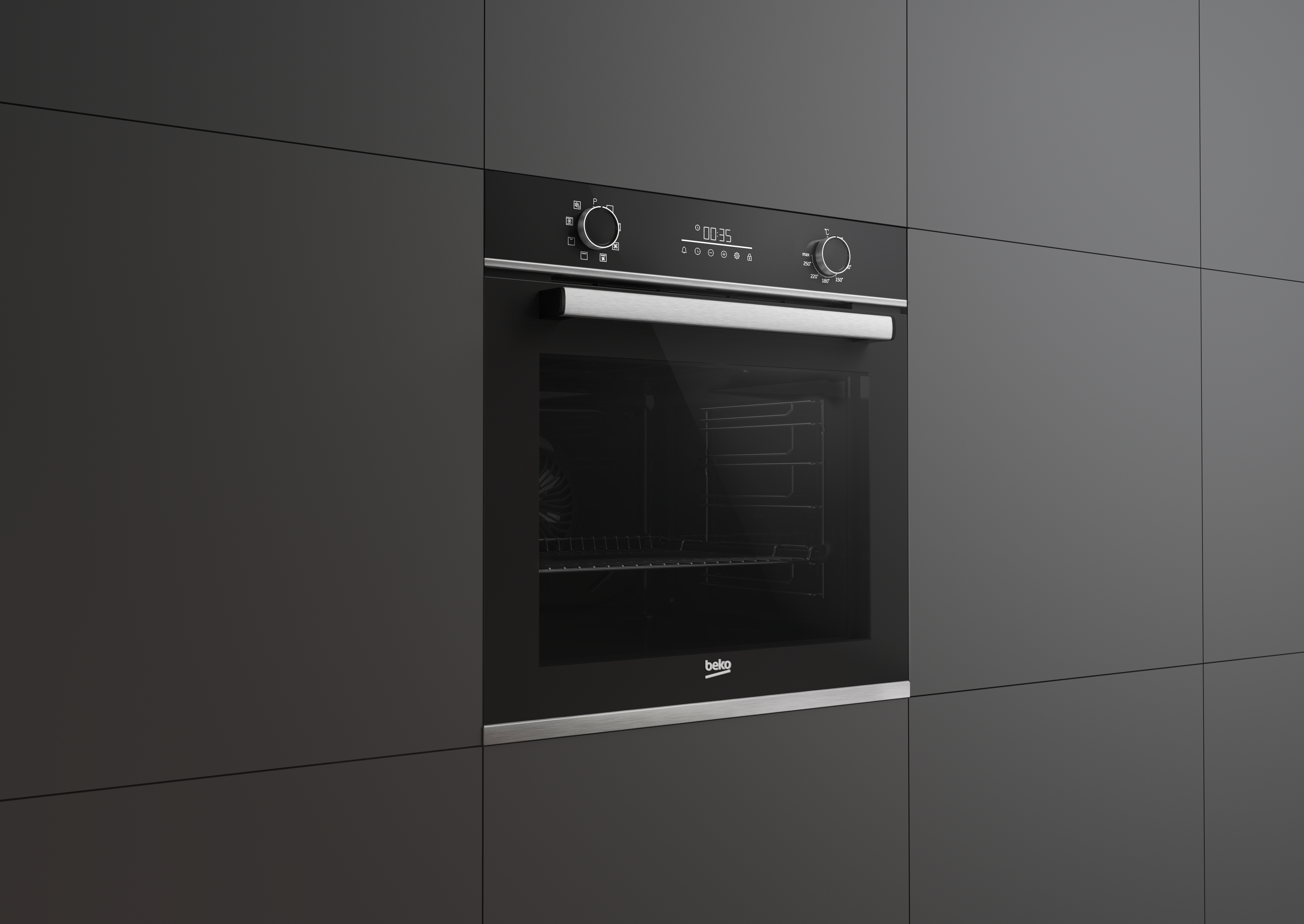 Horno multifunción BEKO BBIM12301X 72L Aqualisis inox Clase A - 7