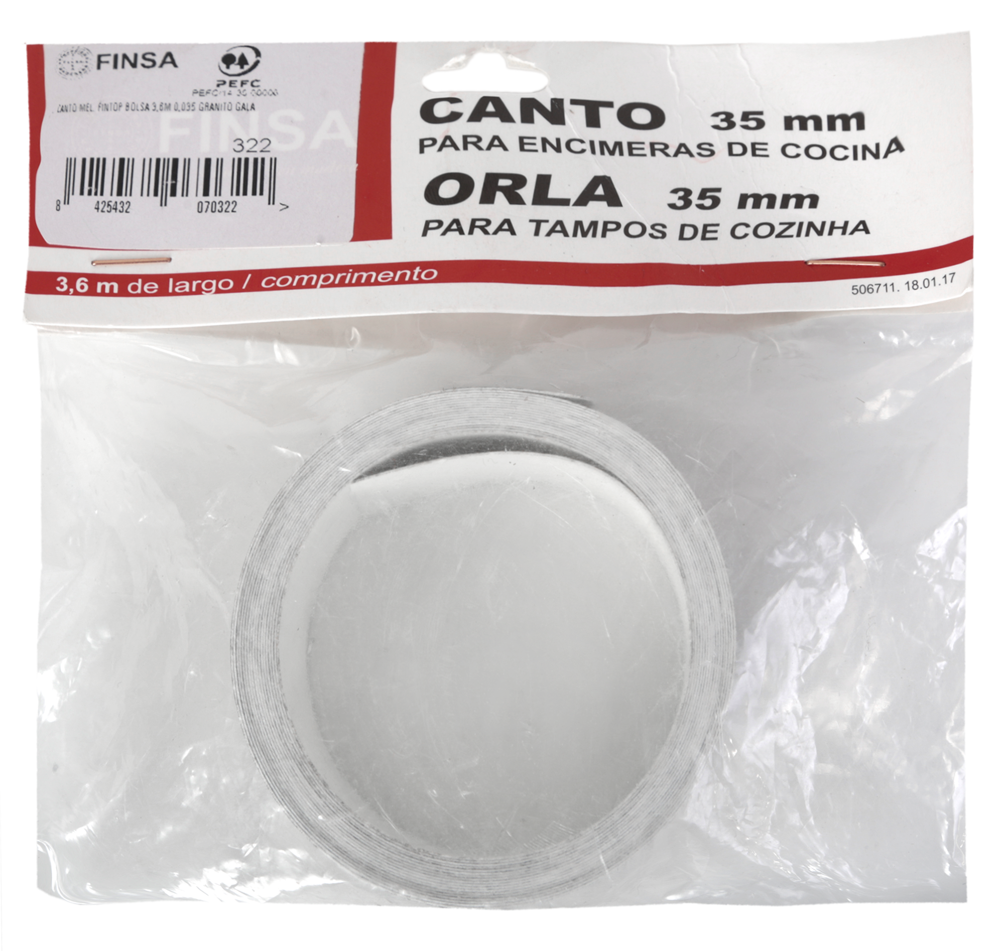 Rollo canto de encimera laminada para cocina Sevilla granito gala 3.5x360 cm - 2