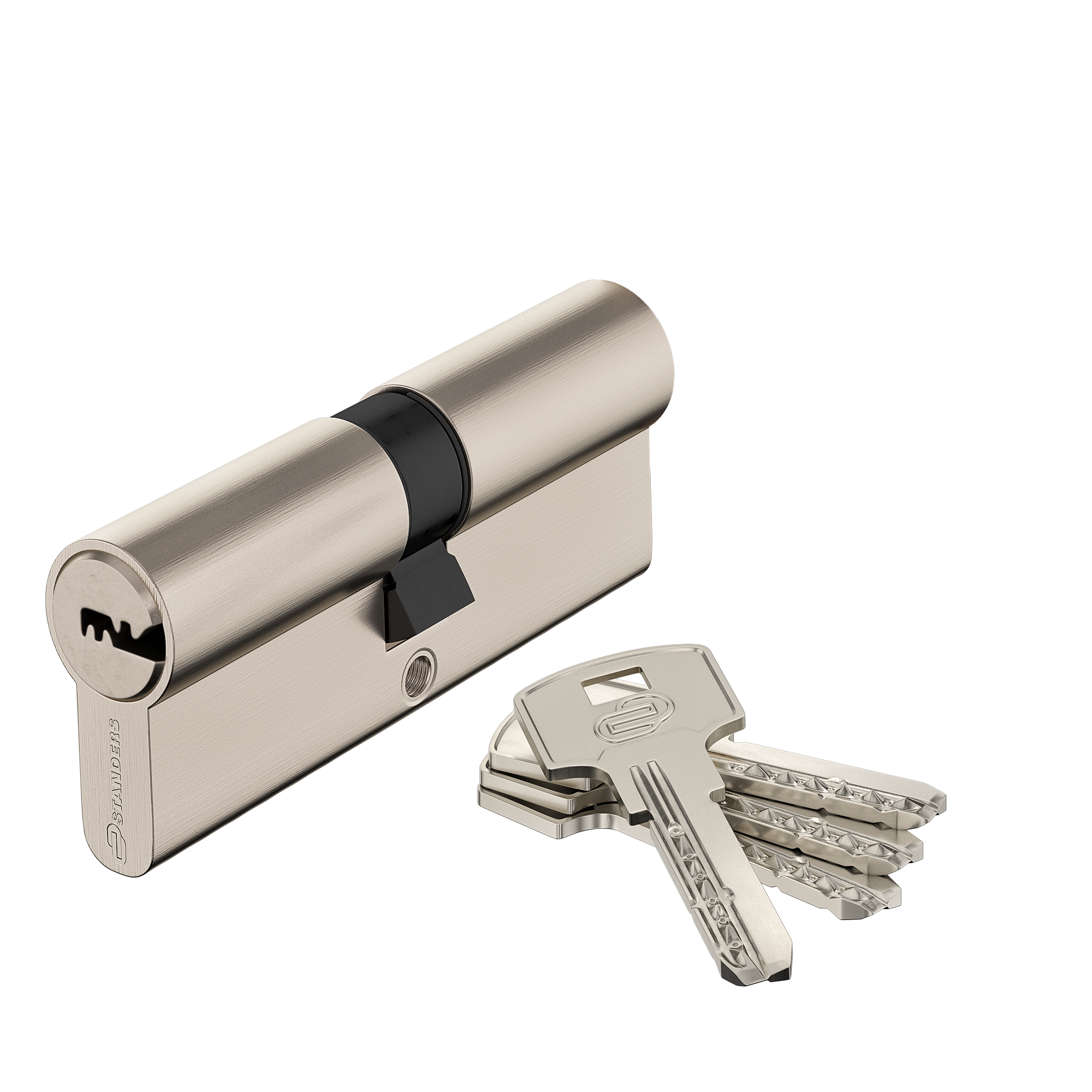 Cylindre de serrure STANDERS Ares L.40 + 40mm 4 clés - 5