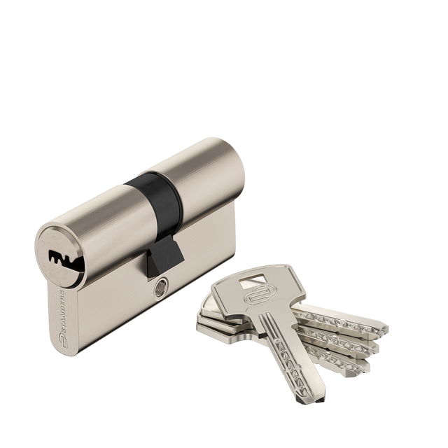 Cilindro Europeo STANDERS, 30 + 30 mm, 2 ingressi chiave in ottone