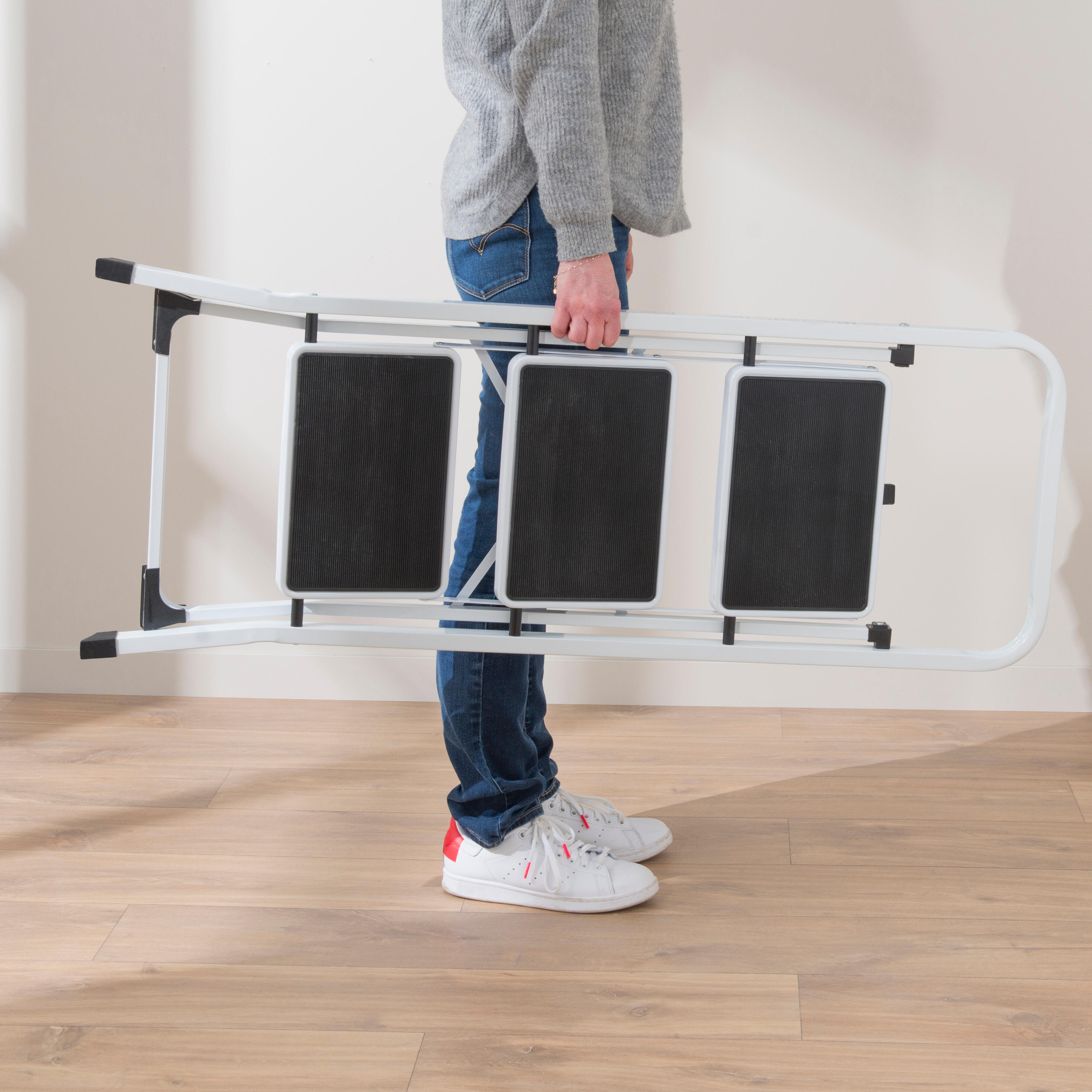 Escadote 3 degraus aço - 4