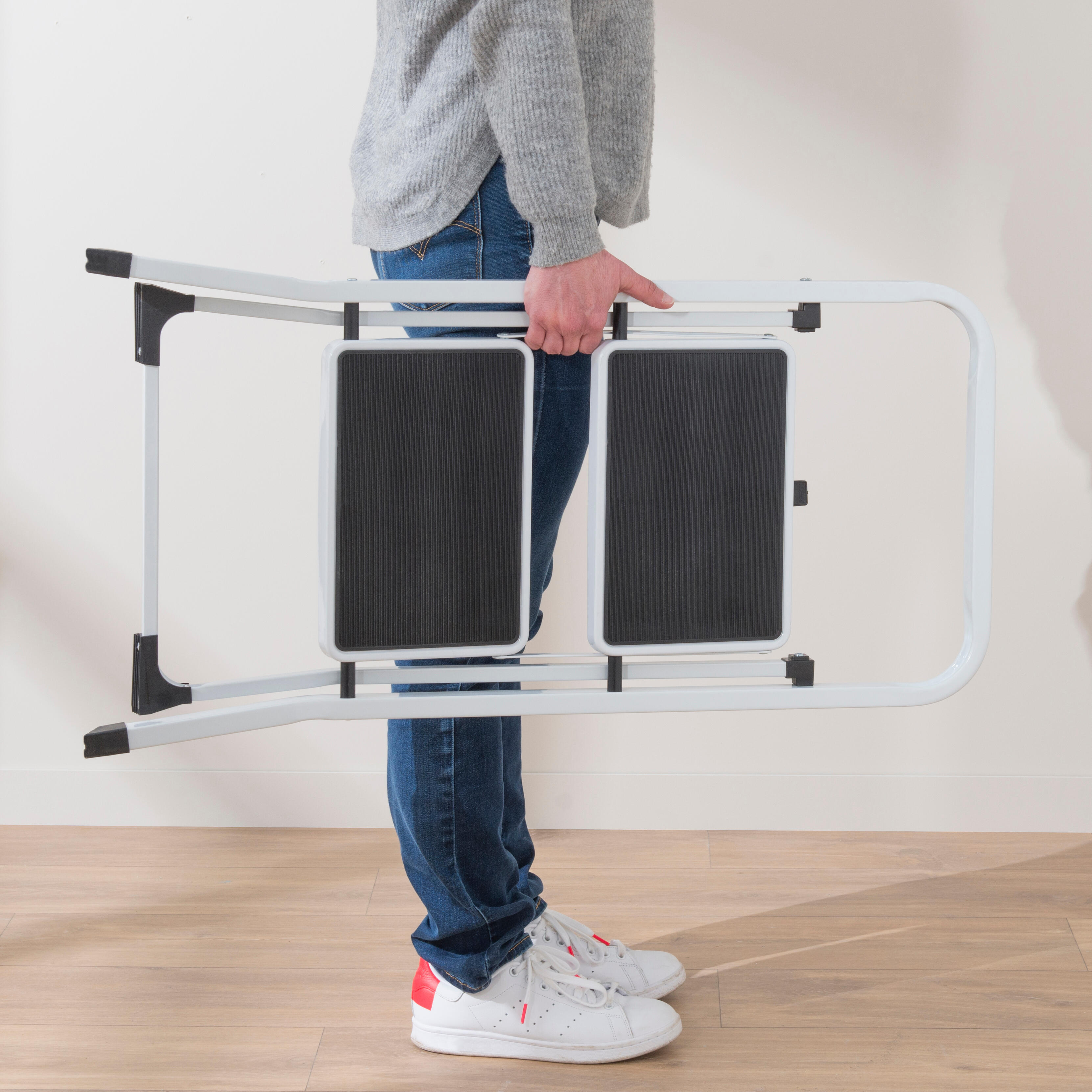 Escadote com 2 degraus aço - 4