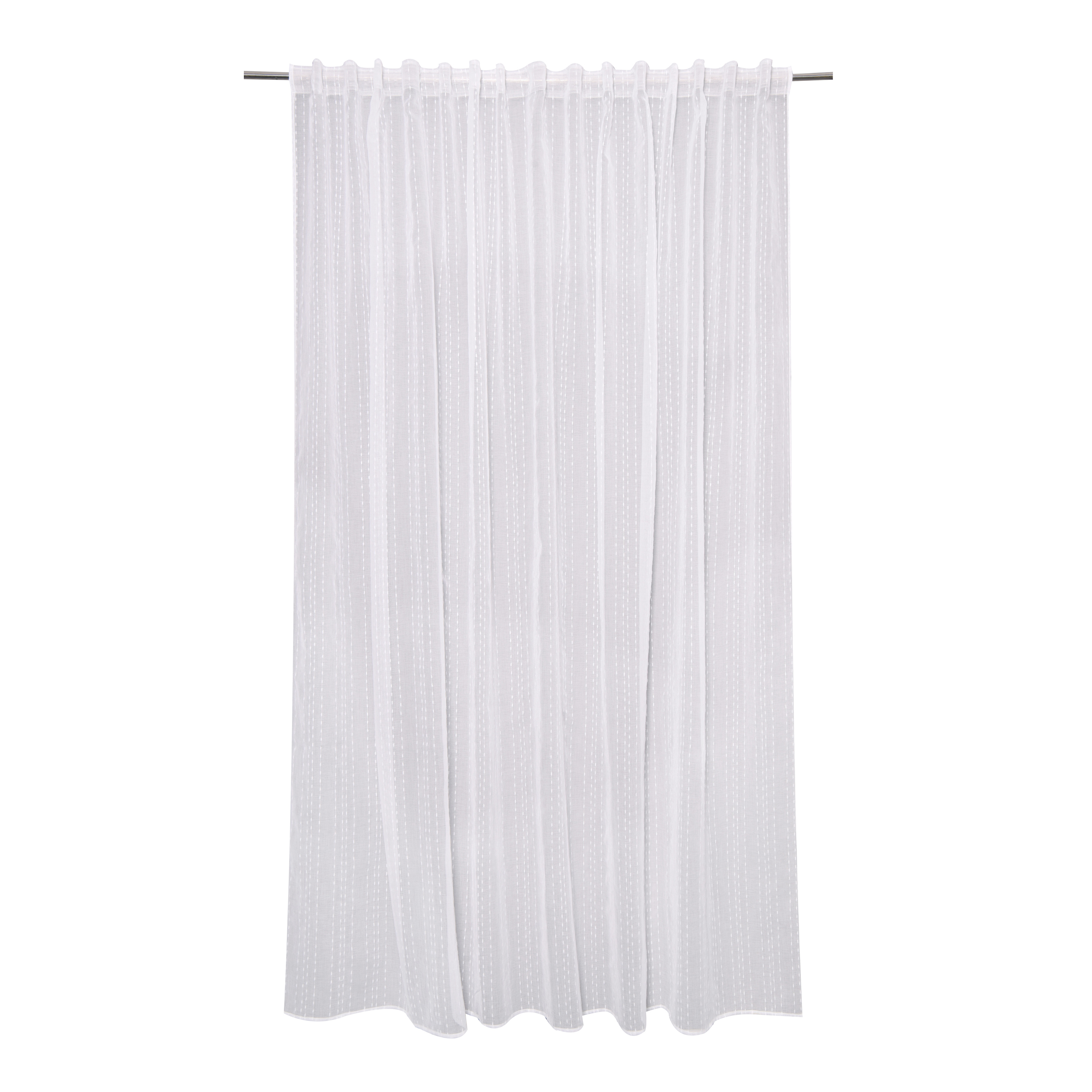 Tenda INSPIRE Livia bianco, fettuccia e passanti nascosti 200x280 cm - 5