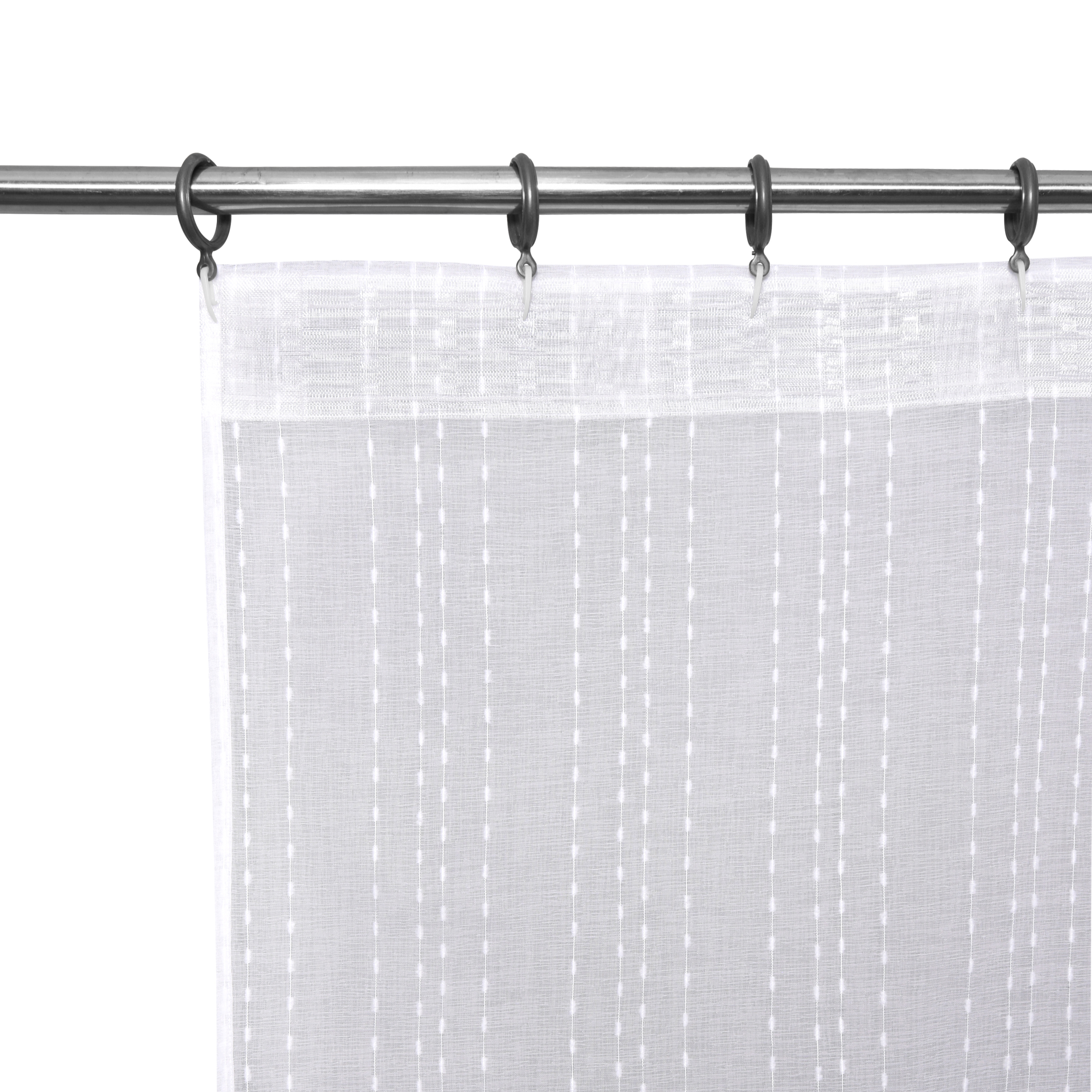 Tenda INSPIRE Livia bianco, fettuccia e passanti nascosti 200x280 cm - 8