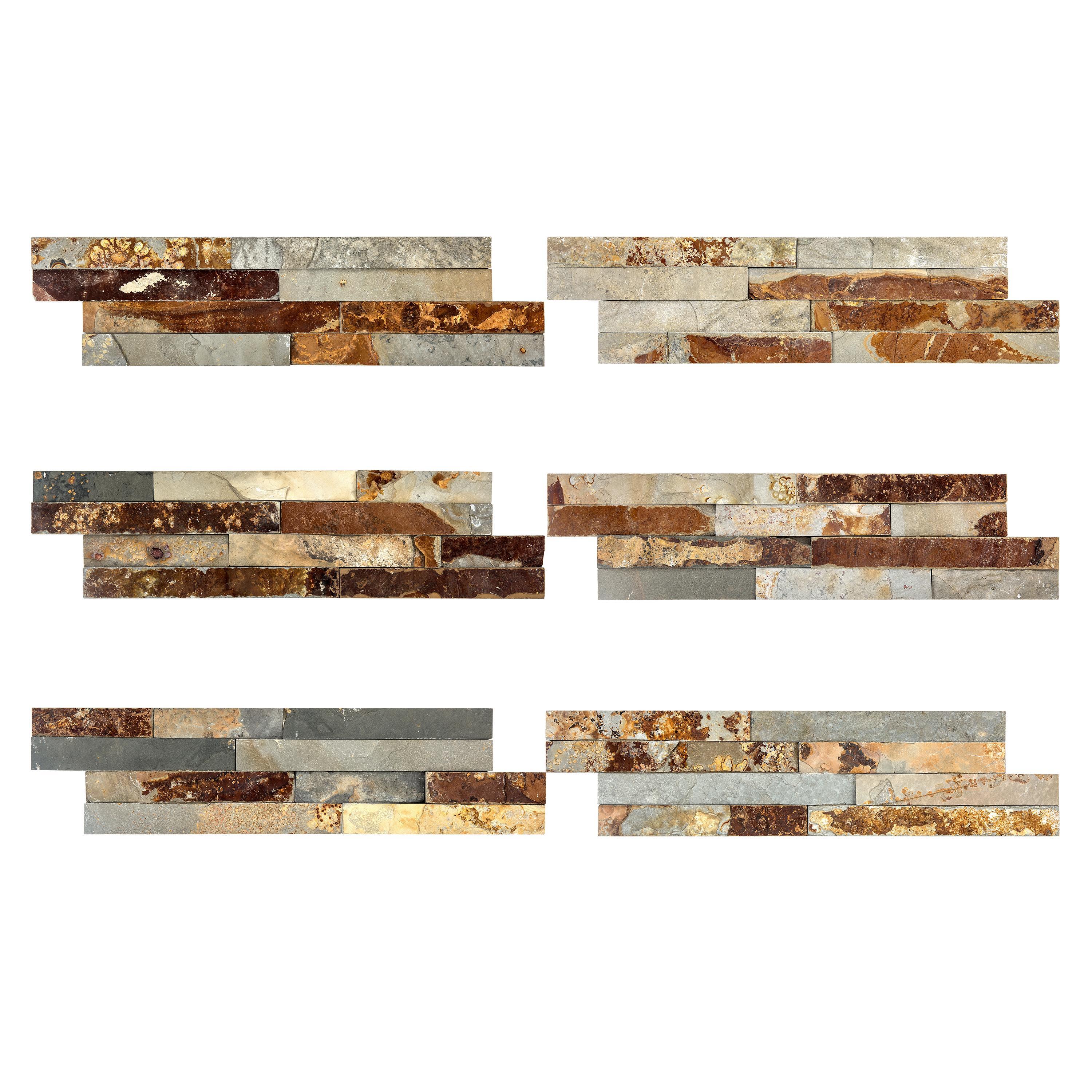 Rivestimento decorativo in pietra Toluca multicolore da interno / esterno 0.54 m² - 10