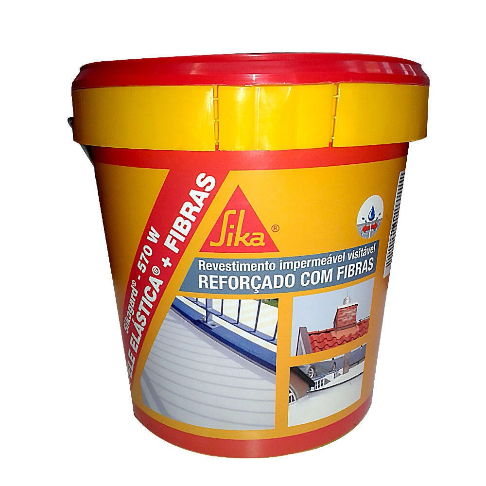 Revestimento de impermeabilização SIKAGARD-570W PELE ELÁSTICA +FIBRAS TELHA 4KG - 2