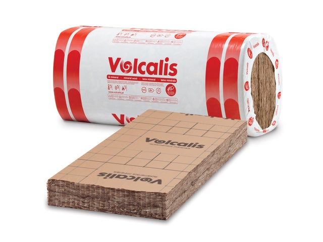 Isolamento de lã mineral VOLCALIS ALPHA KRAFT 60MM 8.10M²