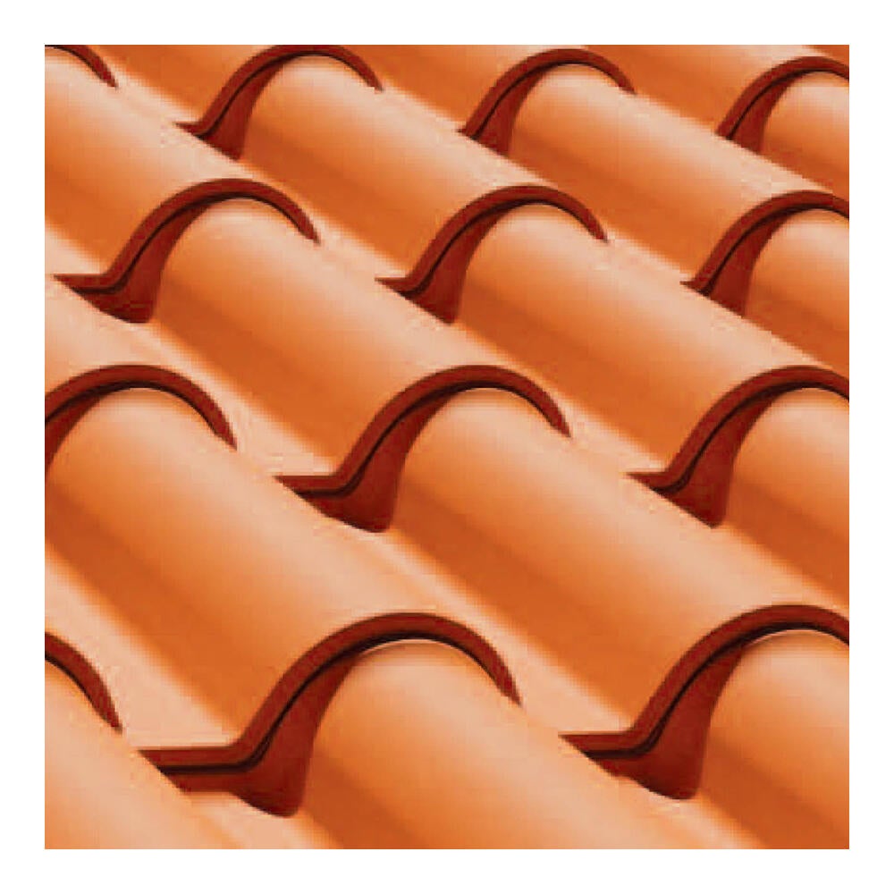 Telha curva 25x45 cm vermelho Atlas Lusa - 3