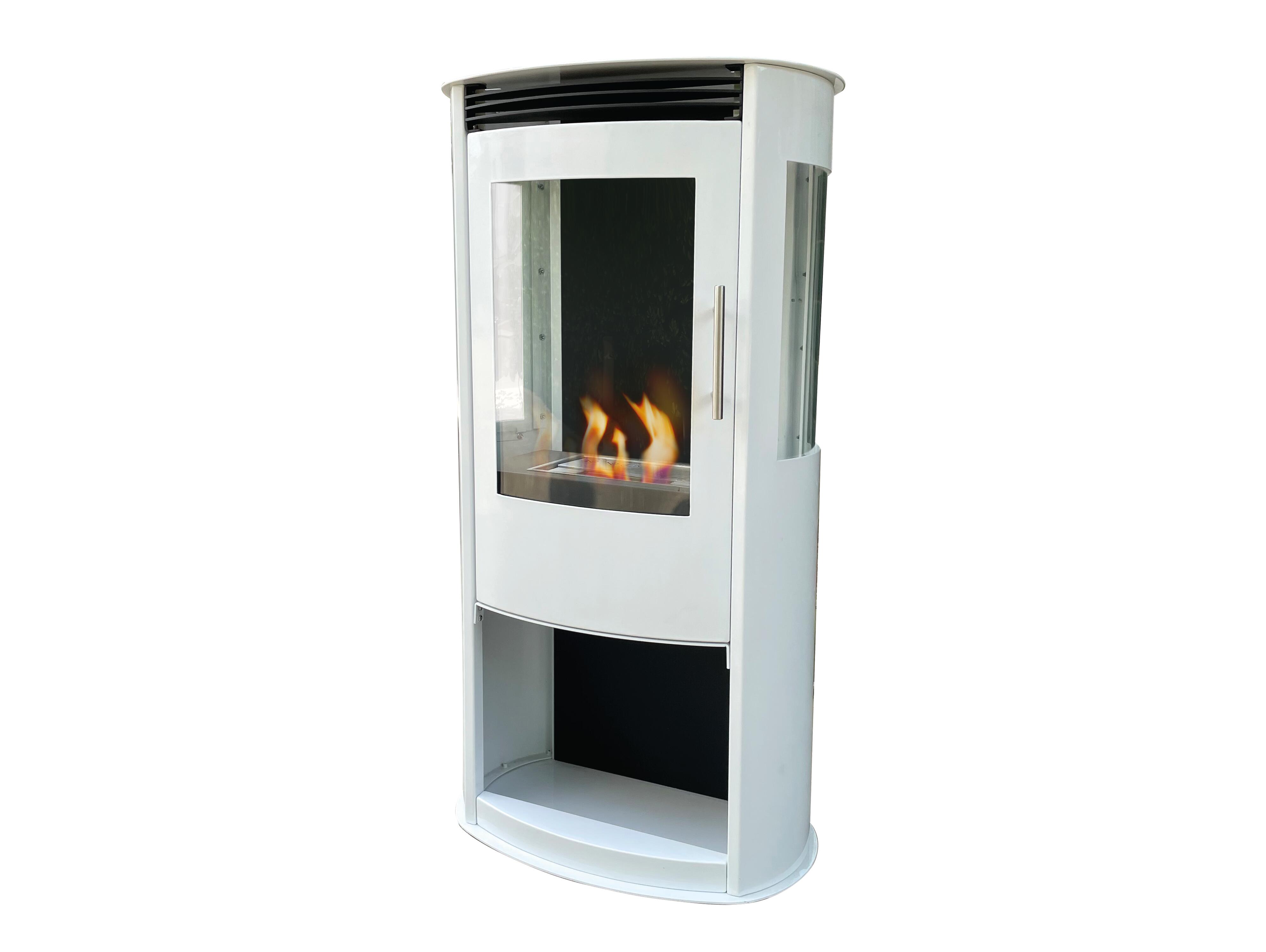 Estufa de bioalcohol purline hebe de 3 kw color blanco