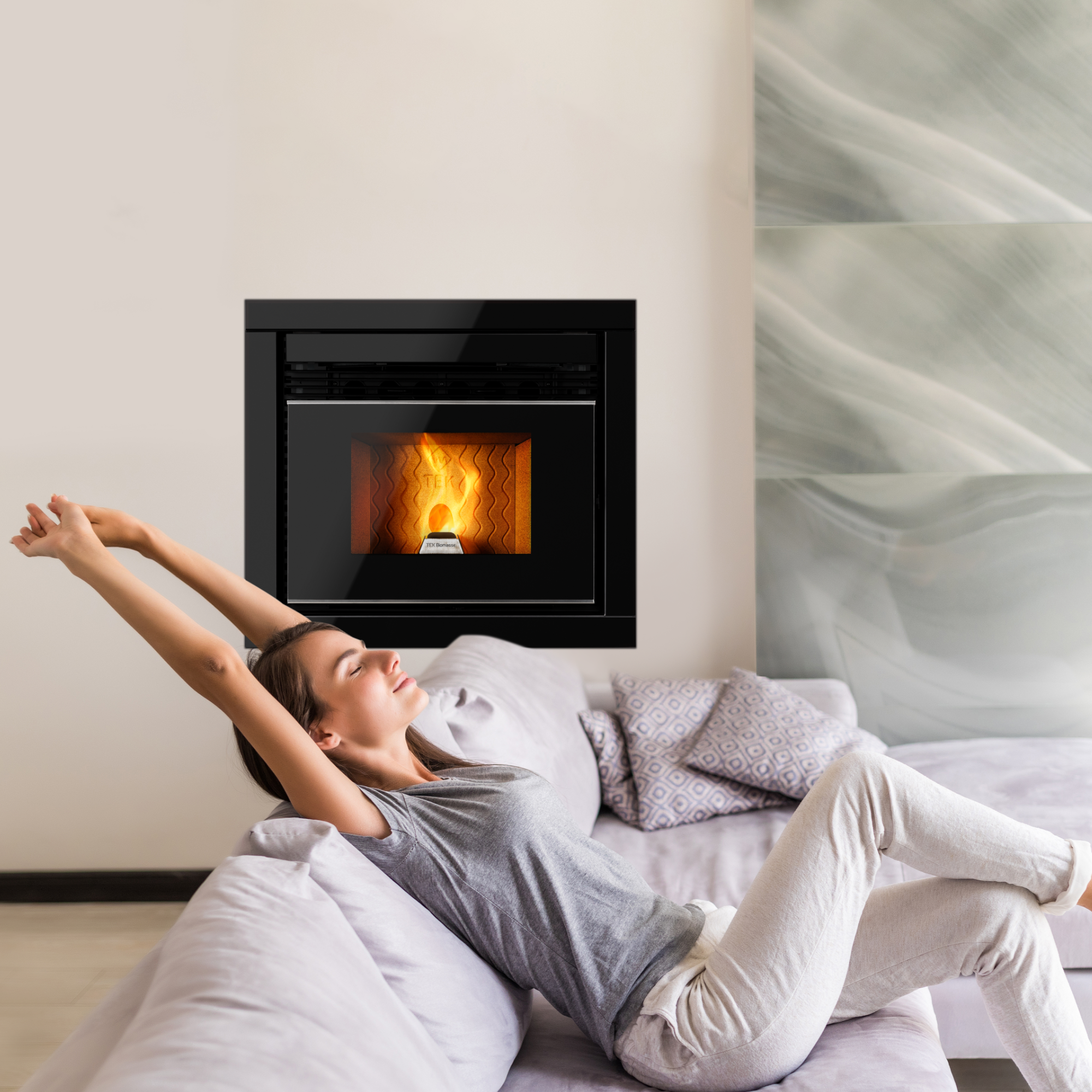 Recuperador de calor canalizável TEK Biomasse ARTEK P Vision 9kW A+ - 3
