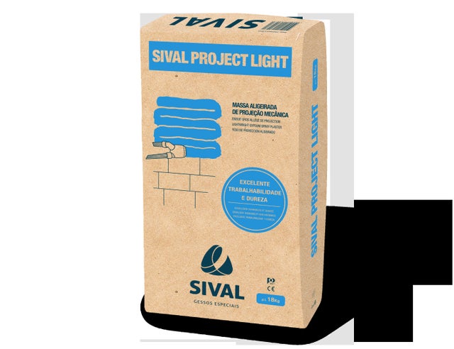 Massa estuque SIVAL PROJECT LIGHT 18KG