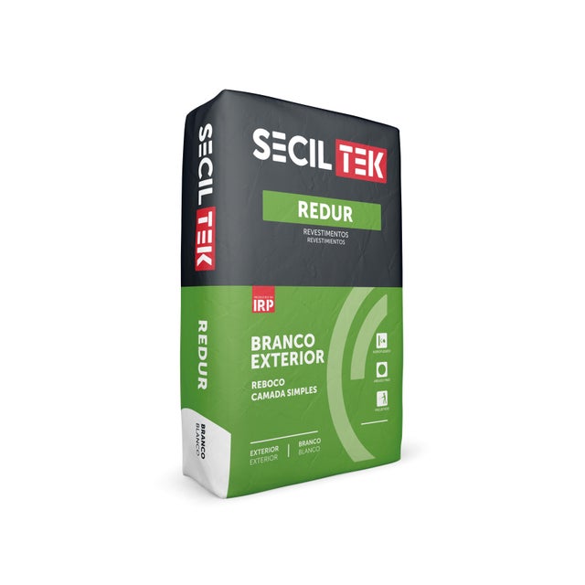 Reboco para exterior 25 kg branco Seciltek redur