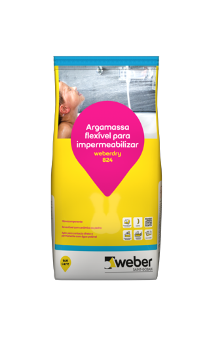 Argamassa de impermeabilização WEBERDRY 824 5KG