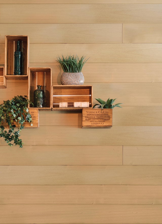 Revestimento de parede em MDF faia branco 260x15cm