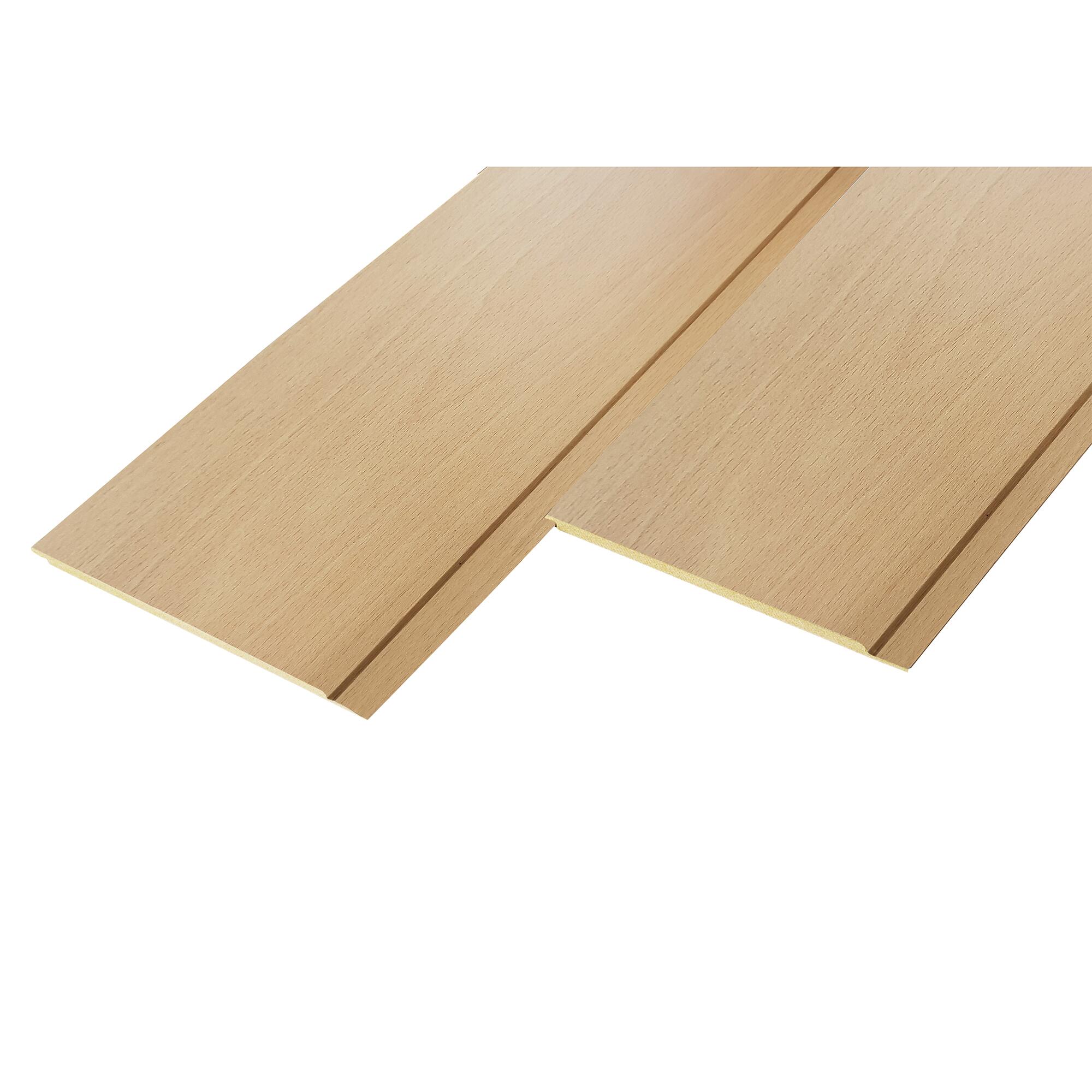 Revestimento de parede em MDF faia branco 260x15cm - 2