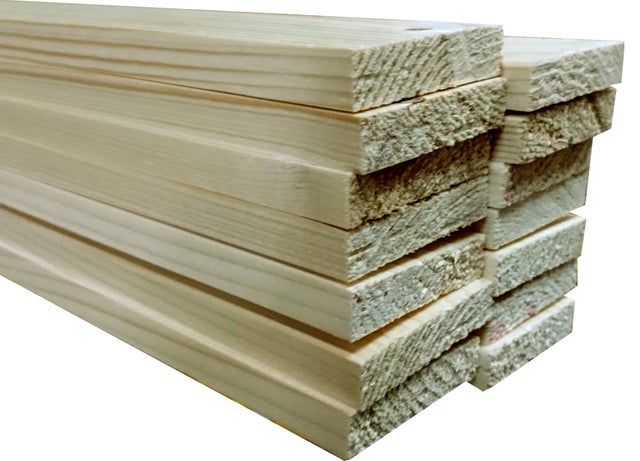 Ripa de madeira aplainada CASQUINHA BRANCA 12X56X2400MM