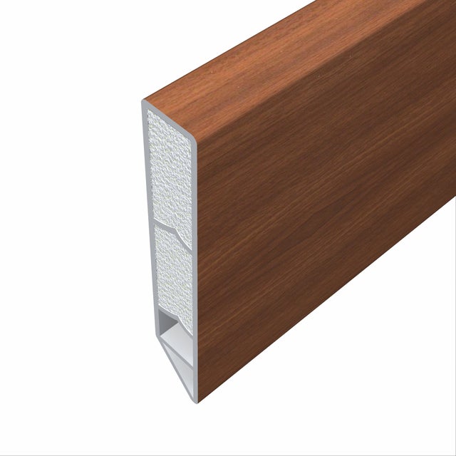 Rodapé PVC mogno mate 14x70x2400 mm