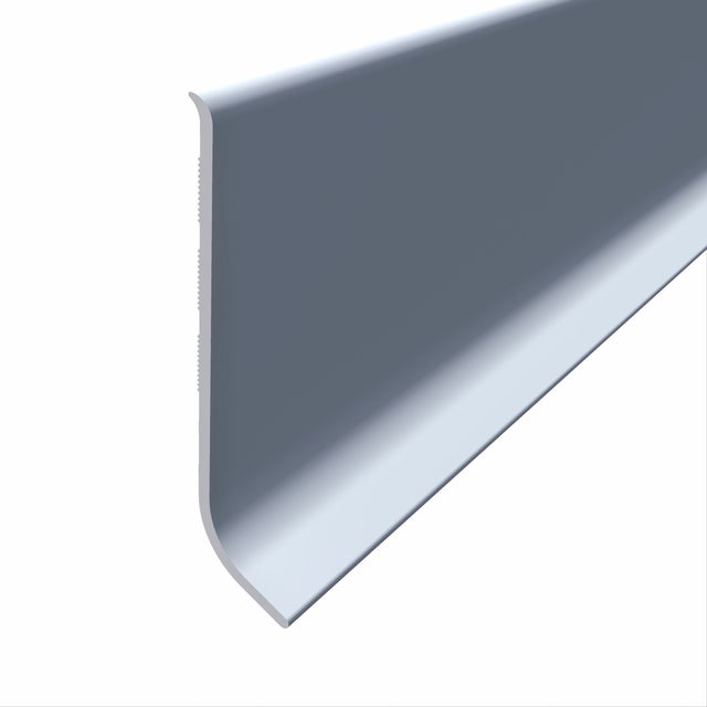 Rodapé PVC branco 2x70x2500 mm