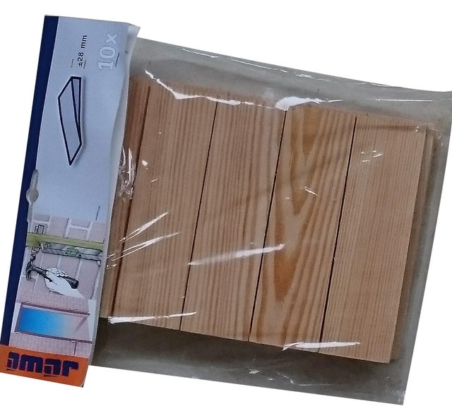 Pack 10 cunhas para porta 28MM