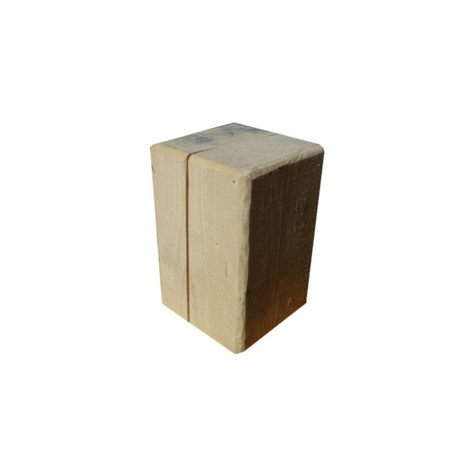 Banco / mesa de madeira maciça CUBO ABETO 30X35X45CM - 2