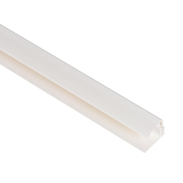 Perfil de extremidade PVC CLIP BRANCO
