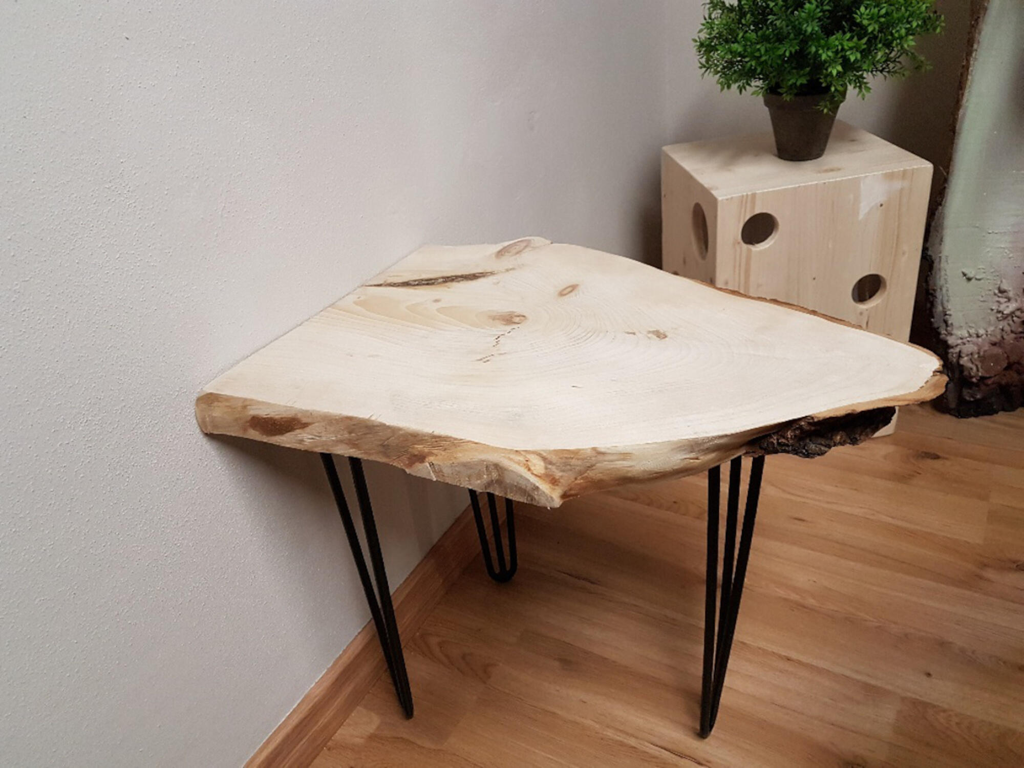 Rodela de madeira ABETO 10X50X9CM - 2