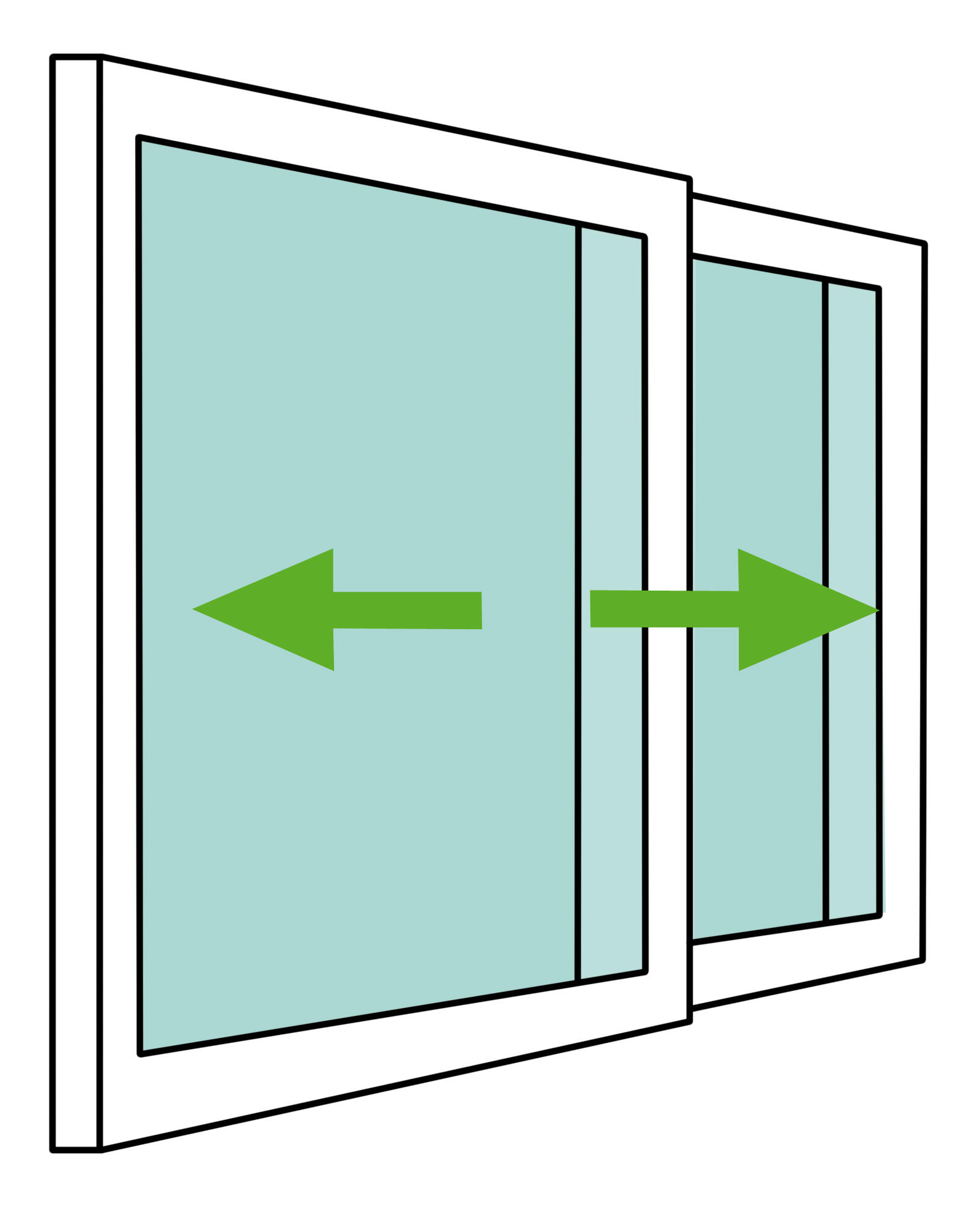 Ventana aluminio ISOXA gris corredera de 60x50cm - 12