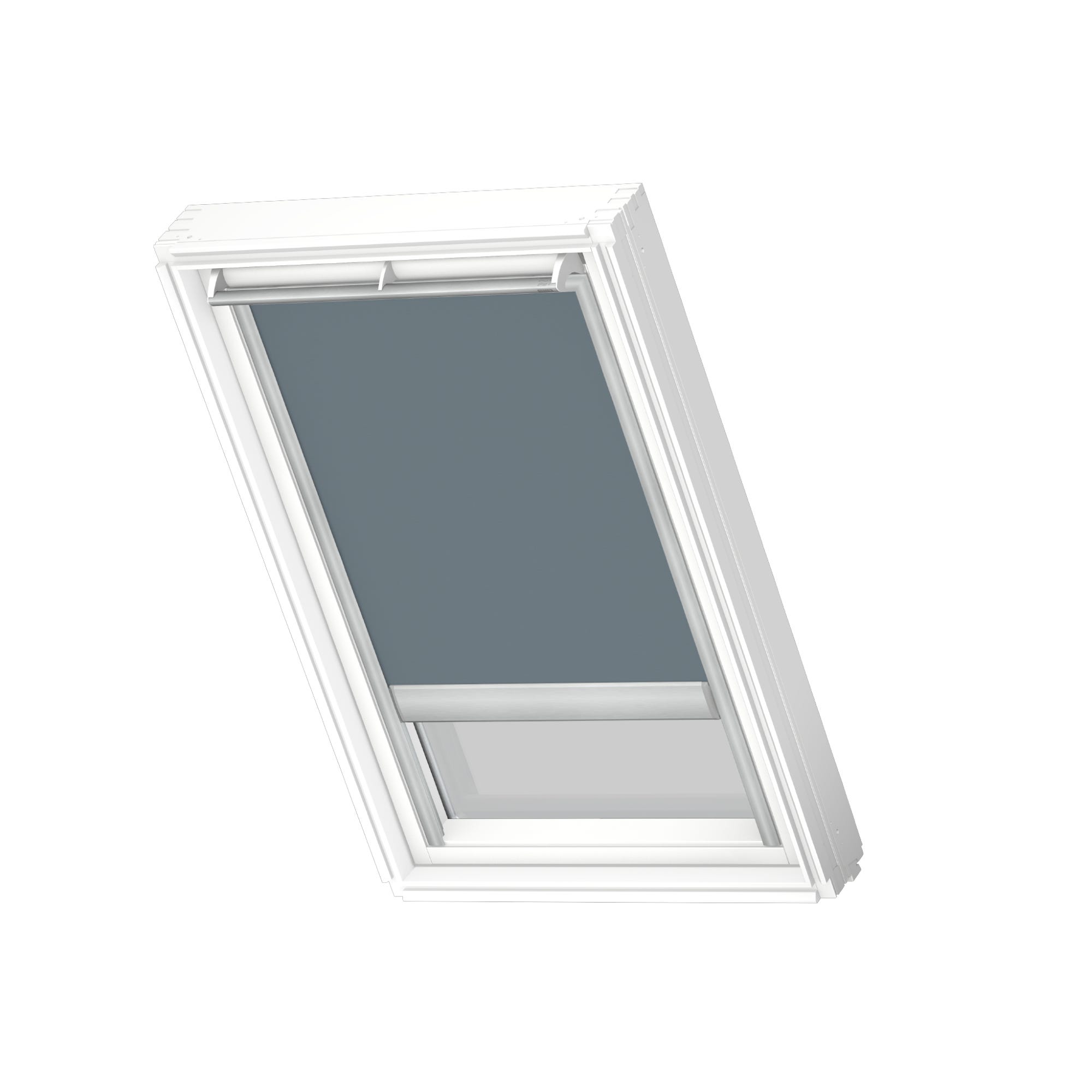 Store VELUX occultant électrique bleu pétrole DML SK06, cadre gris ...