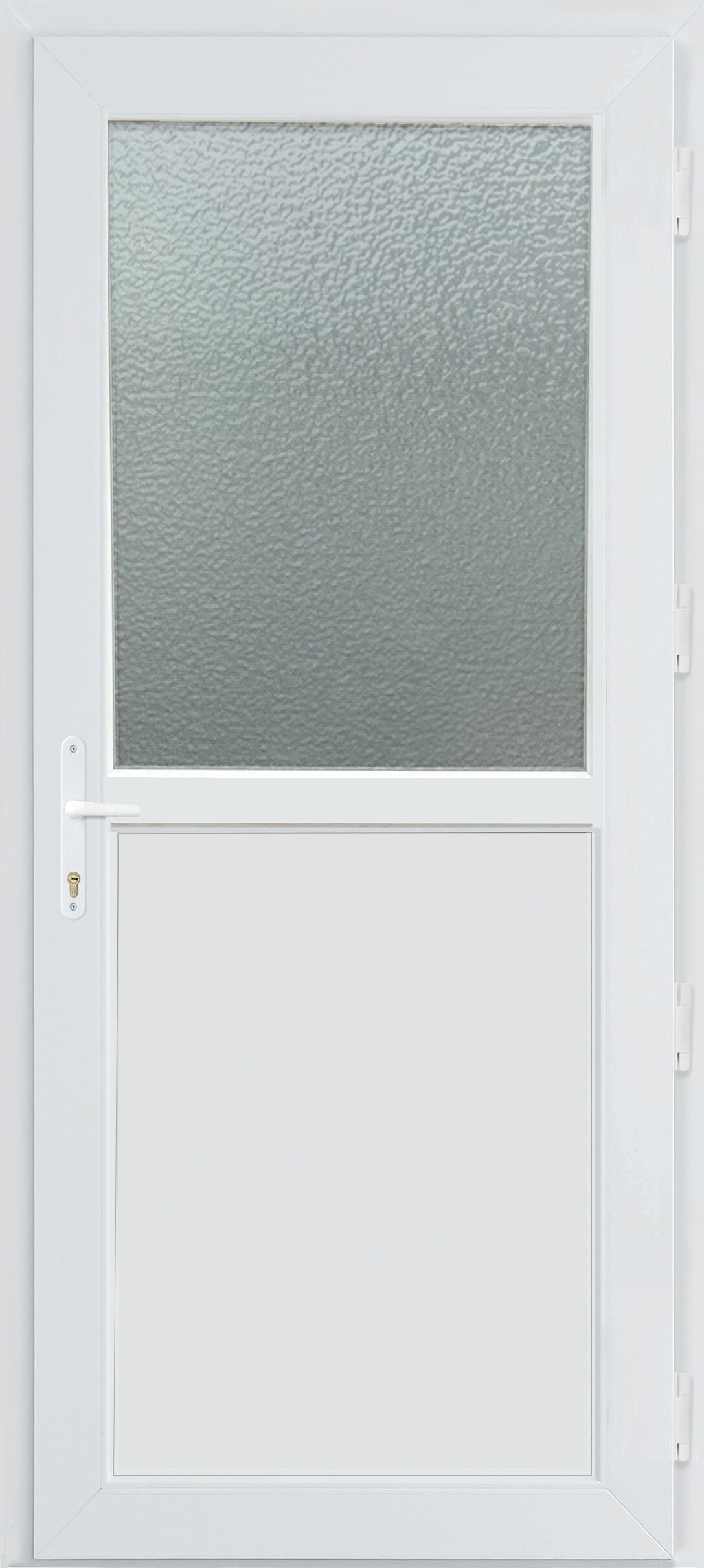 Porta de entrada de PVC DRAVA VIDRO GRANULADO 200X90CM ESQUERDA - 3