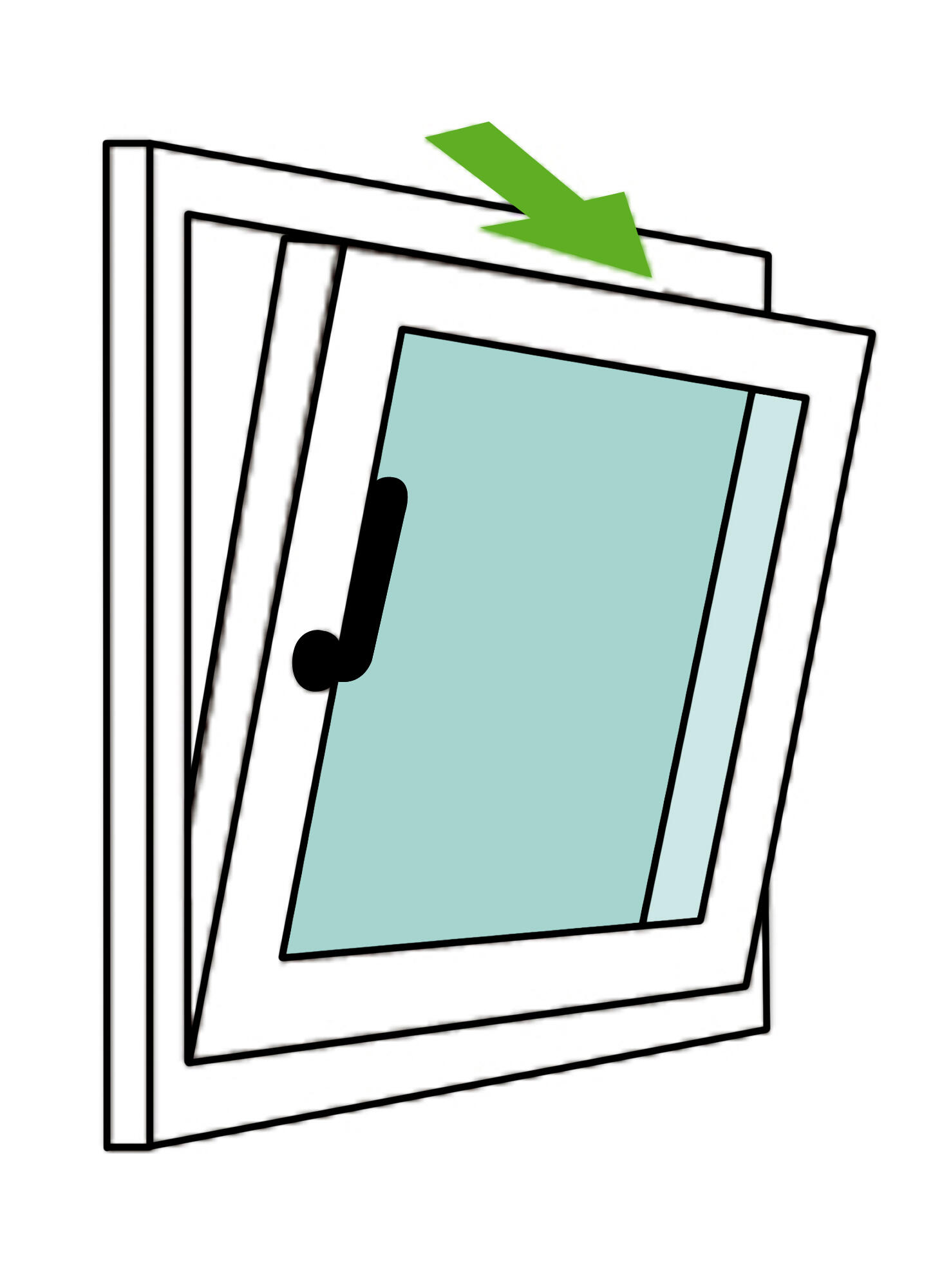 Ventana basculante aluminio gris Isoxa 50x60cm doble acristalamiento 4/8/4 translucido - 6
