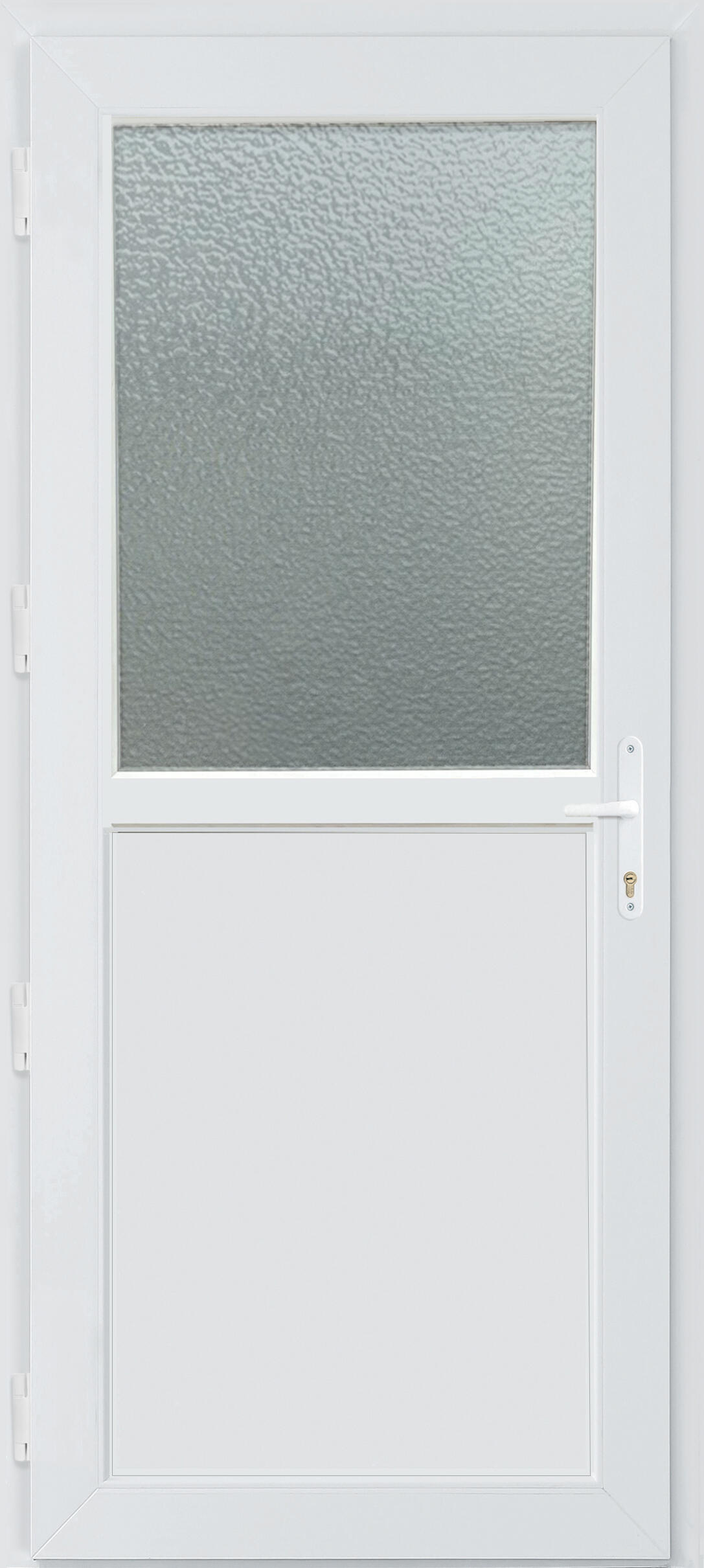Porta de entrada de PVC DRAVA VIDRO GRANULADO 200X90CM DIREITA - 5