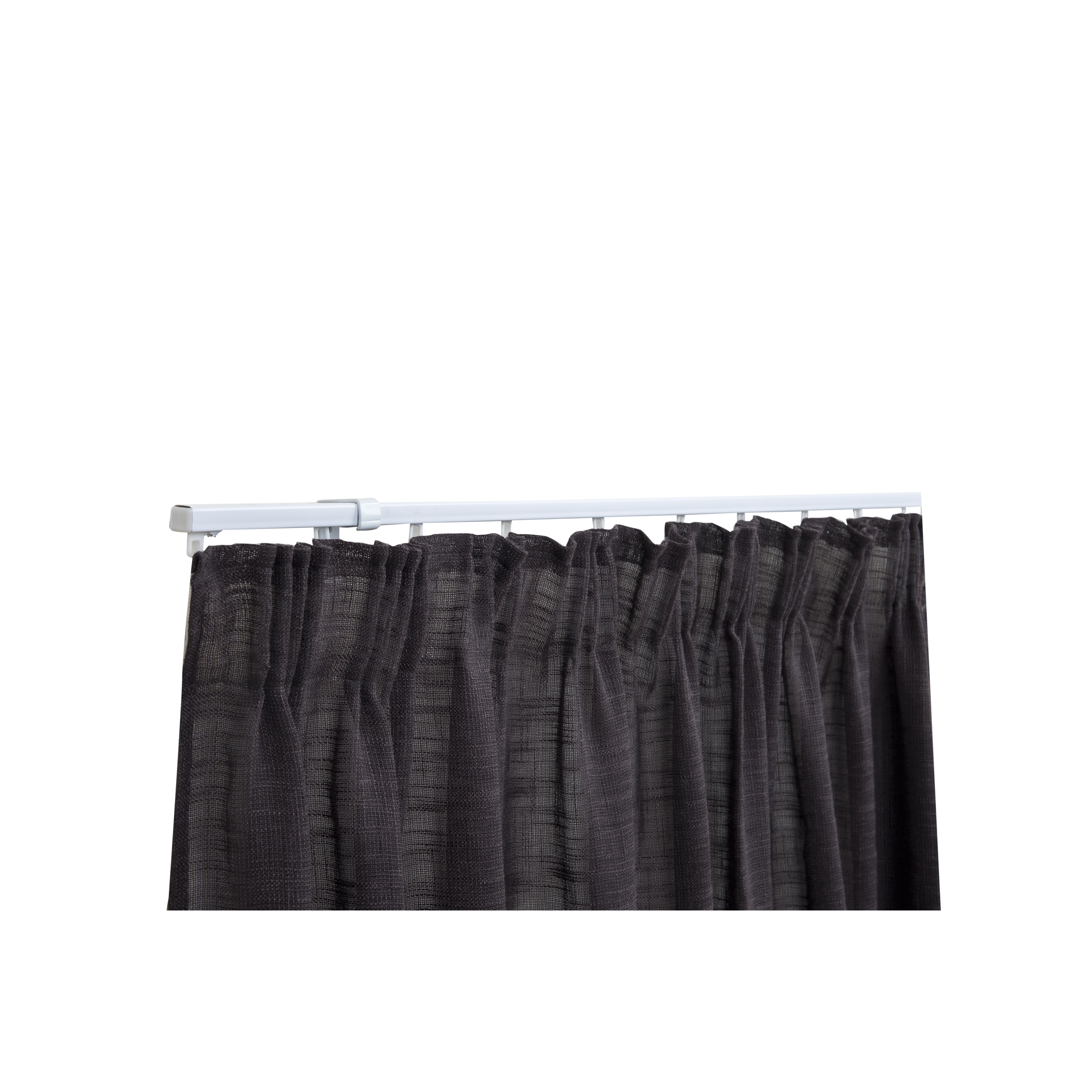 Calha u com cursores 1.6m branco - 2