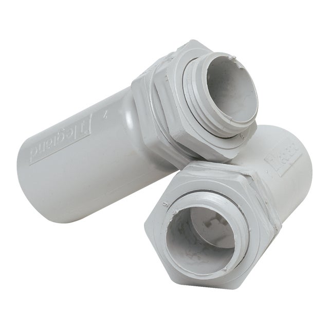 4 boquilhas com porca PVC TUBO VD16 CINZA