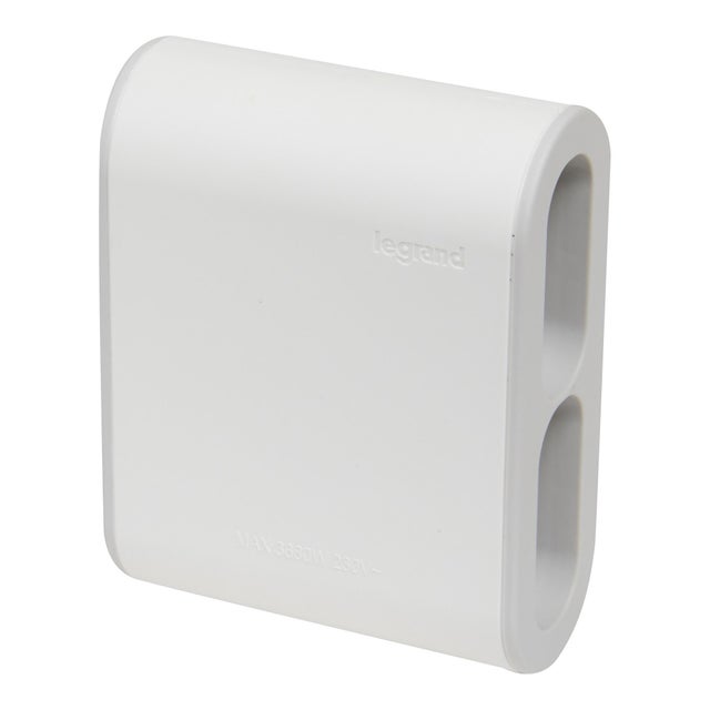 Ficha 4x2P 6A LEGRAND LATERAL BRANCA/CINZ.