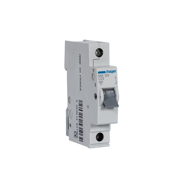 Disjuntor 1p 3ka c hager 25a