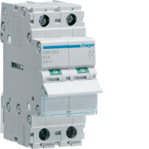 INTERRUPTOR MODULAR 2P 63A HAGER