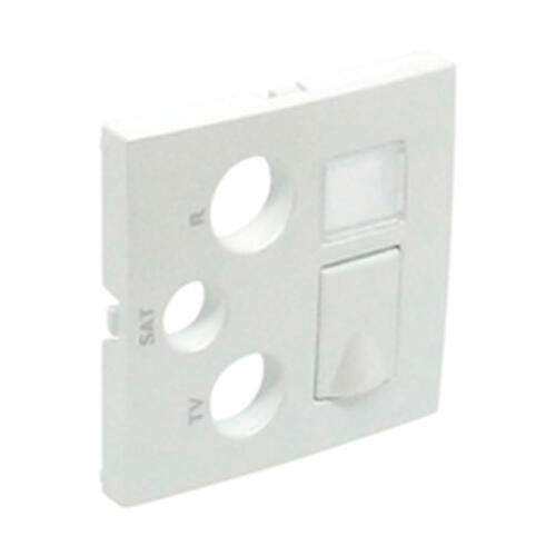 Centro tomada TV-RD-SAT-RJ45 LOGUS BRANCO