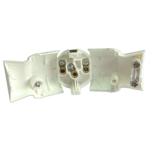 Ficha M 2P+T 16A lateral branco Legrand - 2