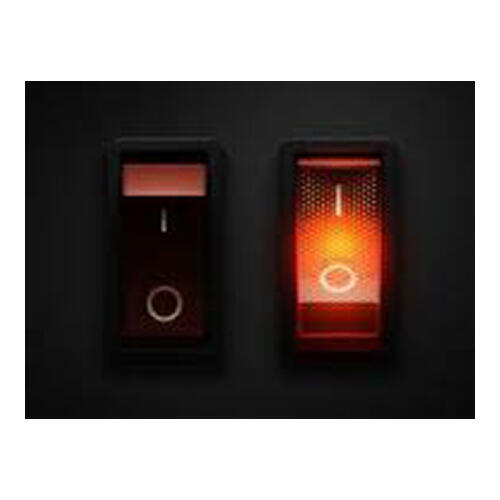 Interruptor luminoso pequeno ON/OFF 16A PRETO - 2