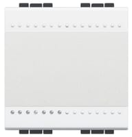 CONMUTADOR ANCHO SERIE LIVING BLANCO - 1