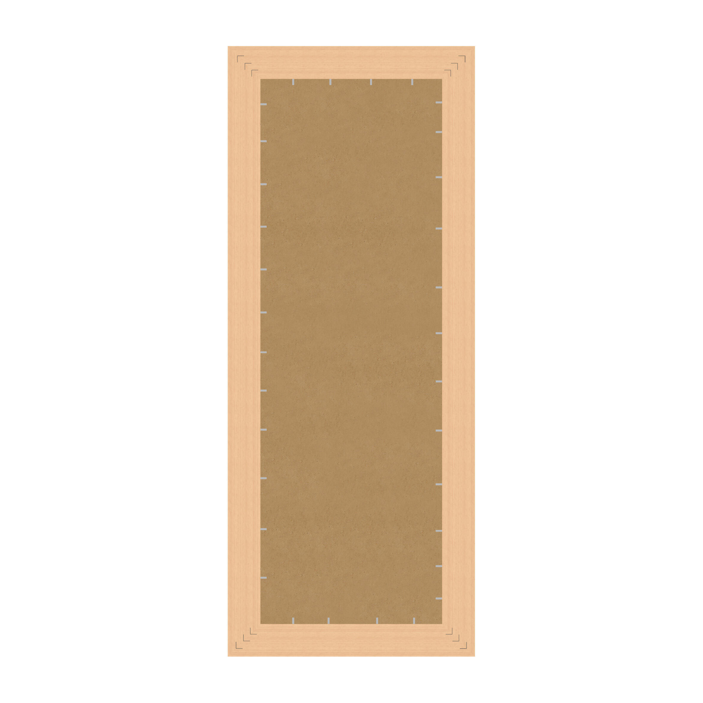 Specchio rettangolare in legno bianco 69 x 90 cm - 3