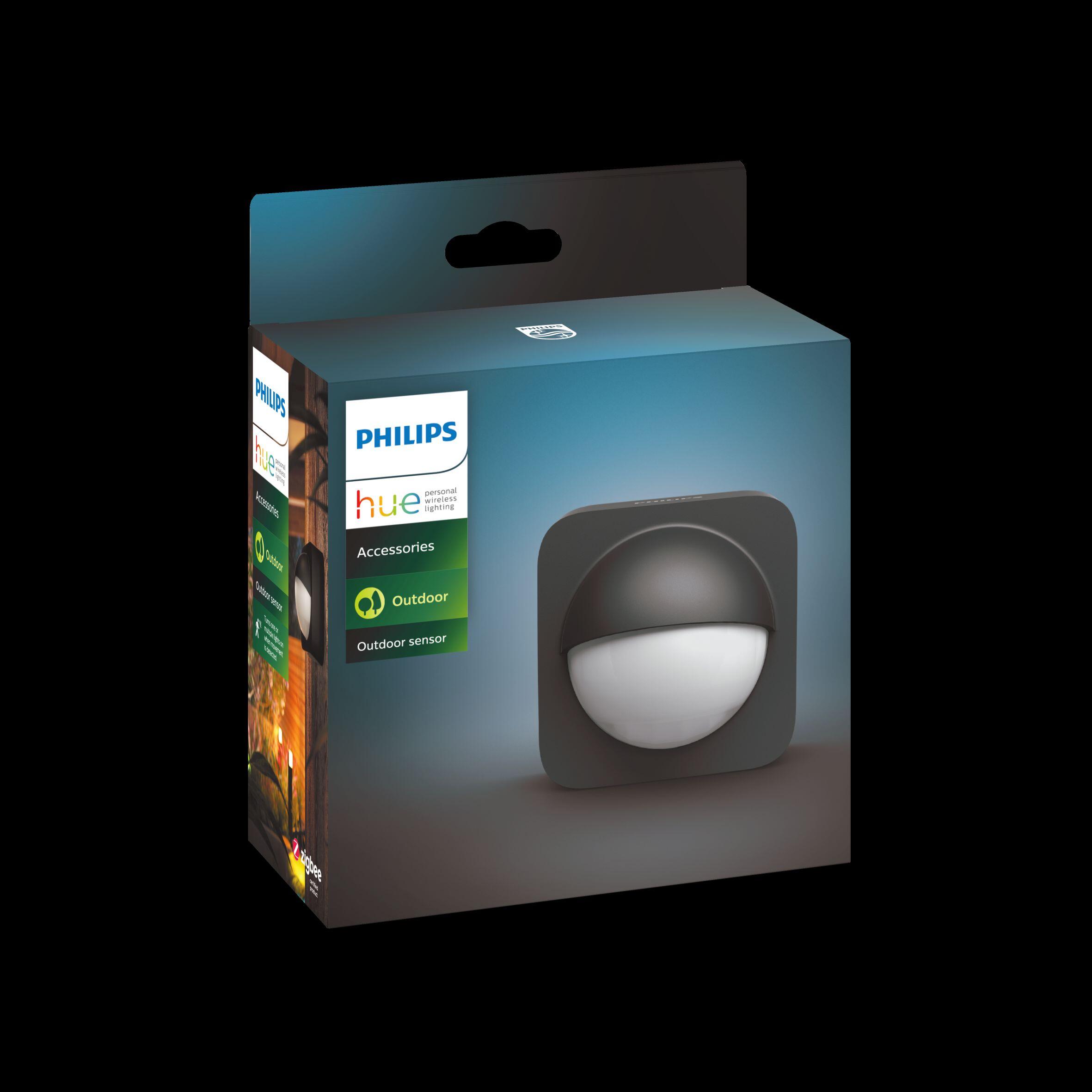 Sensore di movimento a infrarossi PHILIPS HUE per esterno con sensore crepuscolare, angolo di rilevamento 160°, fino a 12 mt - 3
