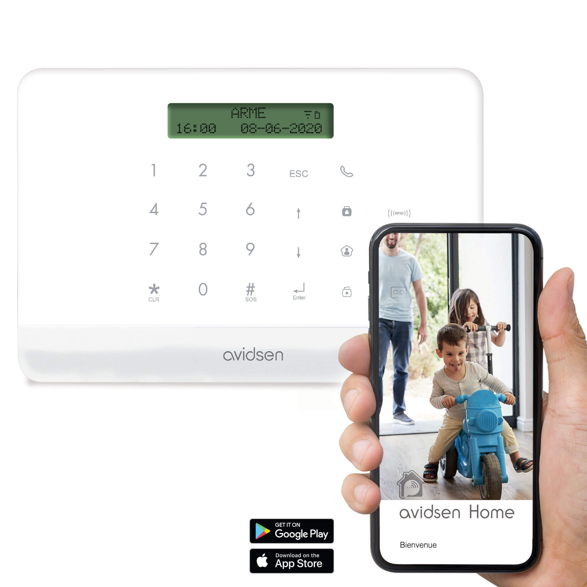 Sistema alarme AVIDSEN SKYDA COM GSM E WIFI - 4