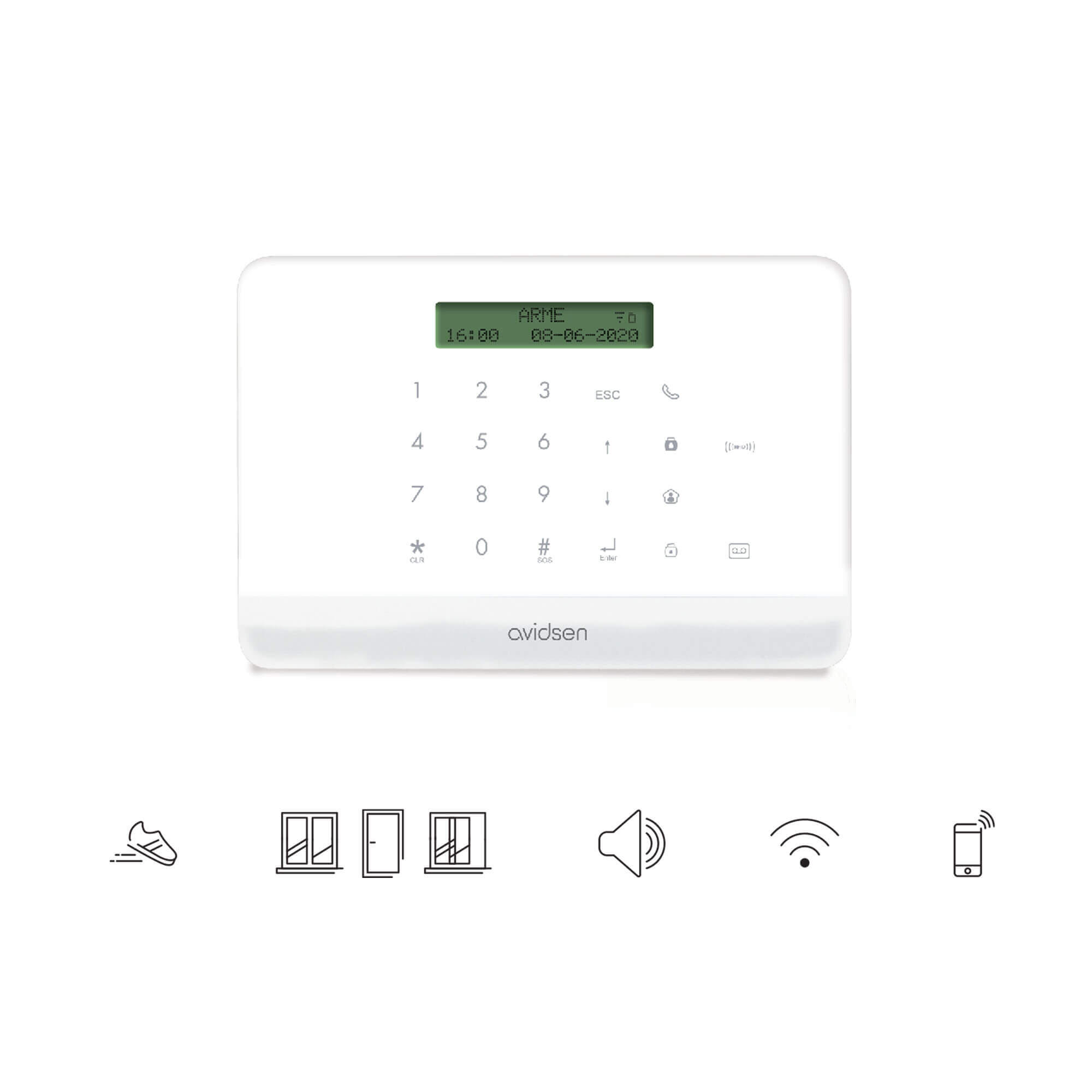 Sistema alarme AVIDSEN SKYDA COM GSM E WIFI - 5