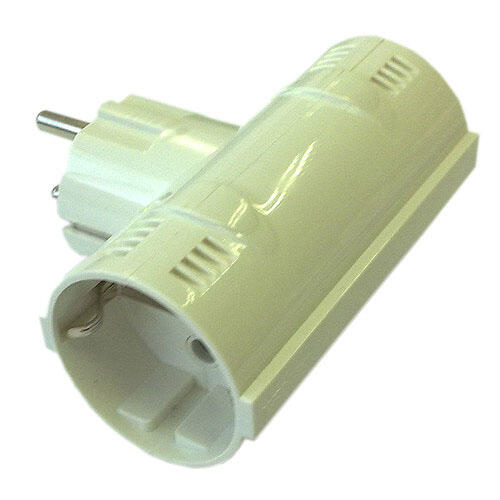 Ficha dupla frontal branco Fontini