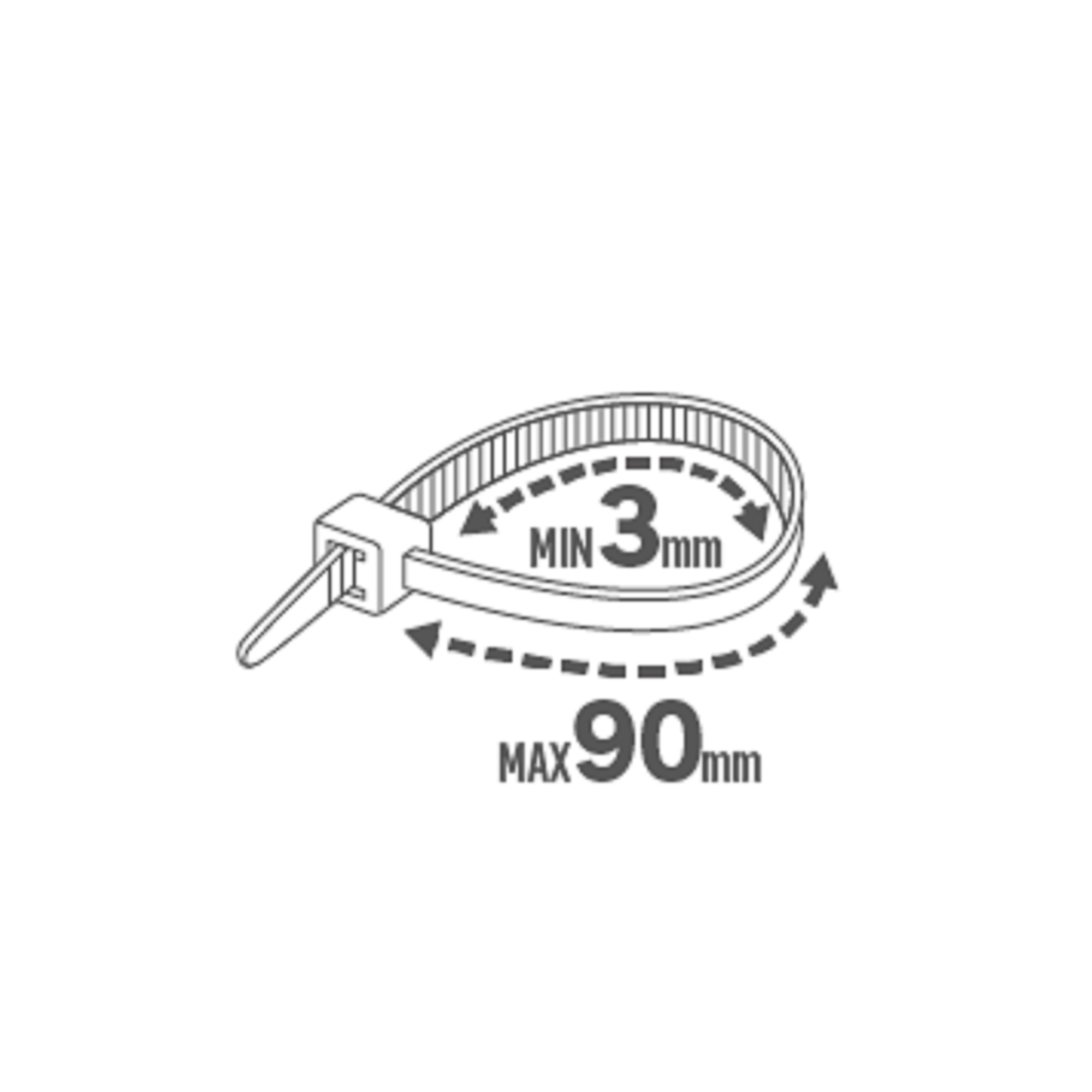 100 abraçadeiras LEXMAN 3.7MM X 350MM PRETAS - 5