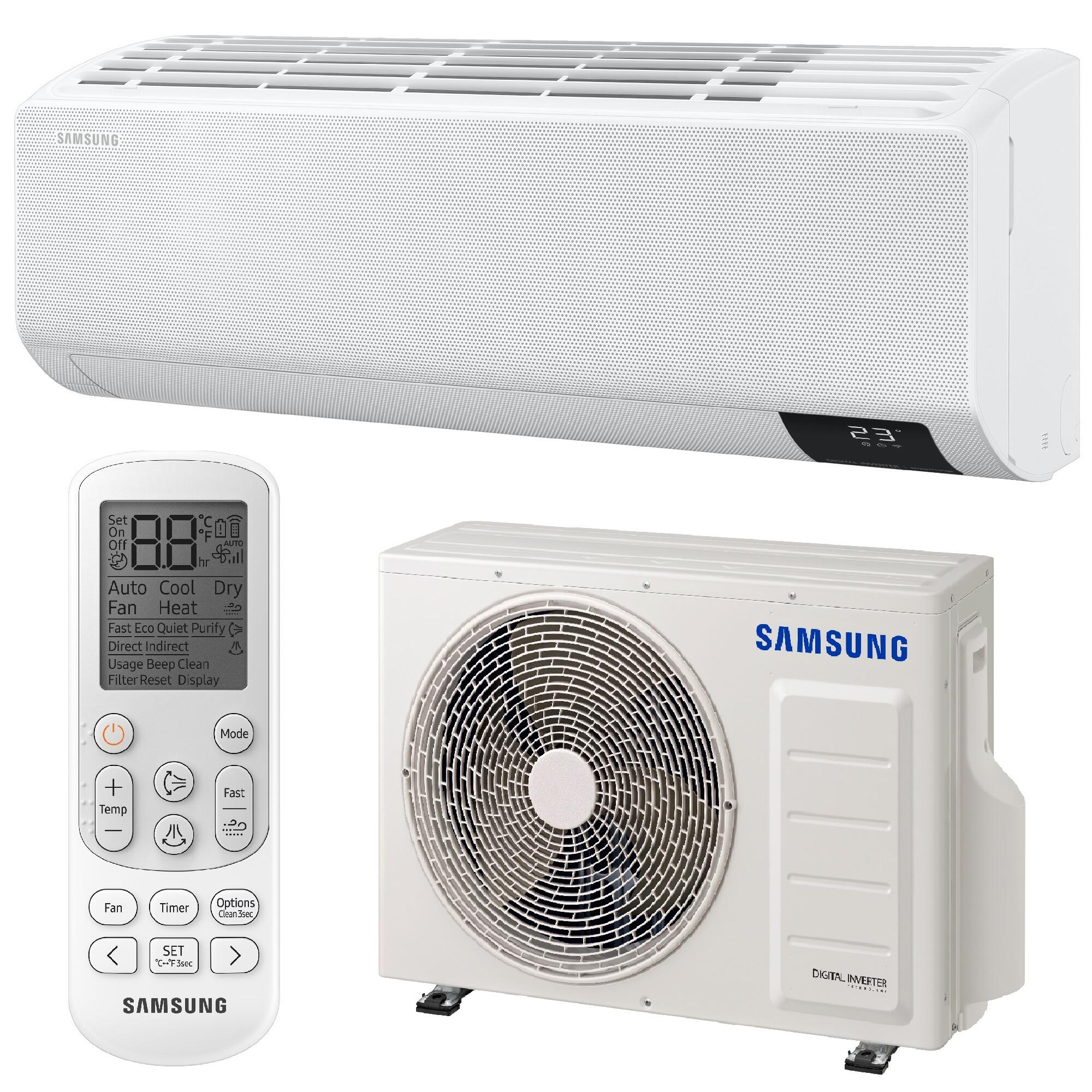 Unità esterna condizionatore SAMSUNG Windfree C-Next 24.000 BTU 7 KW R32 A++/A++ - 2