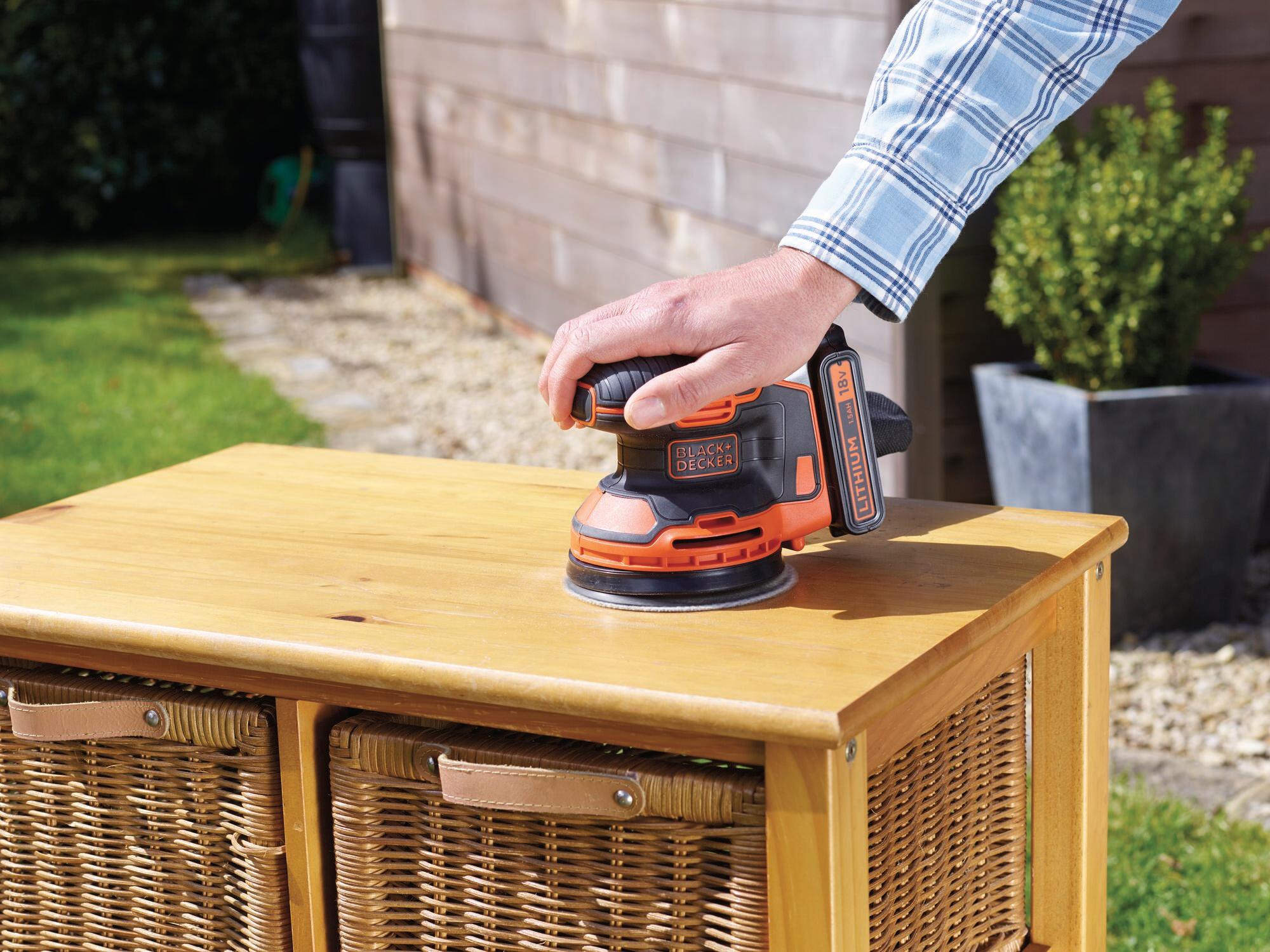 Lijadora excéntrica sin cable BLACK + DECKER de 18V 125mm - 2